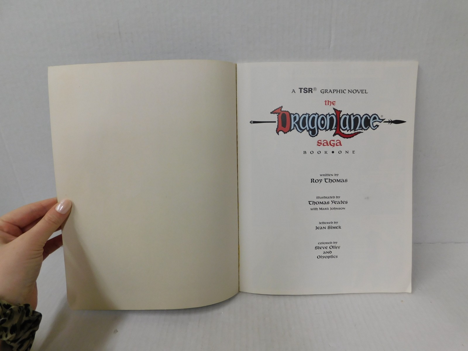TSR Graphic Novel DRAGONLANCE Saga Book 1 PB Roy Thomas & Thomas Yeates 1987 1st