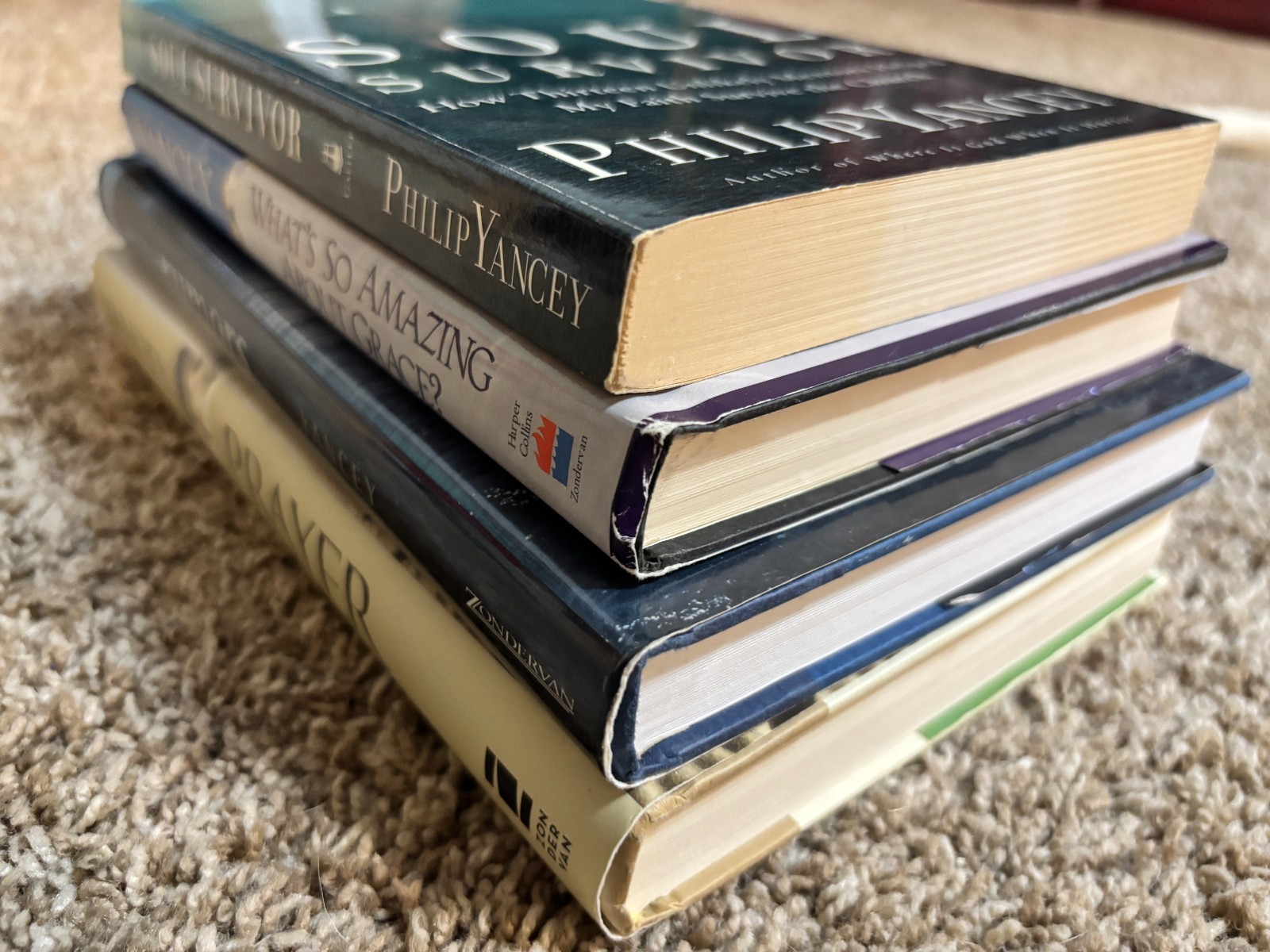 4 Philip Yancey Book Lot Christian Living Nonfiction Religion Faith Self-Help