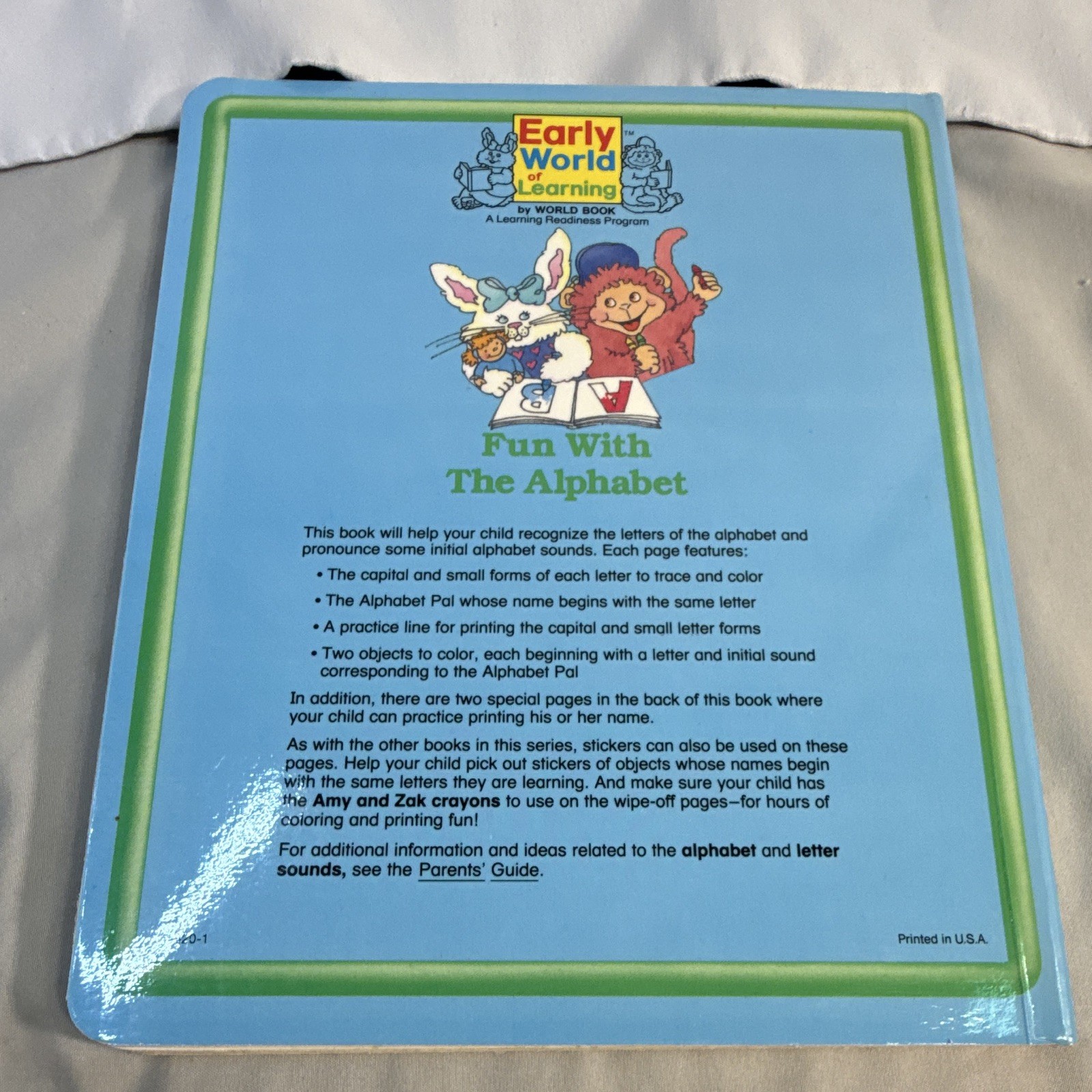 Vtg World Book Early World of Learning Board Book Lot of 9 Illus 1987 Alphabet