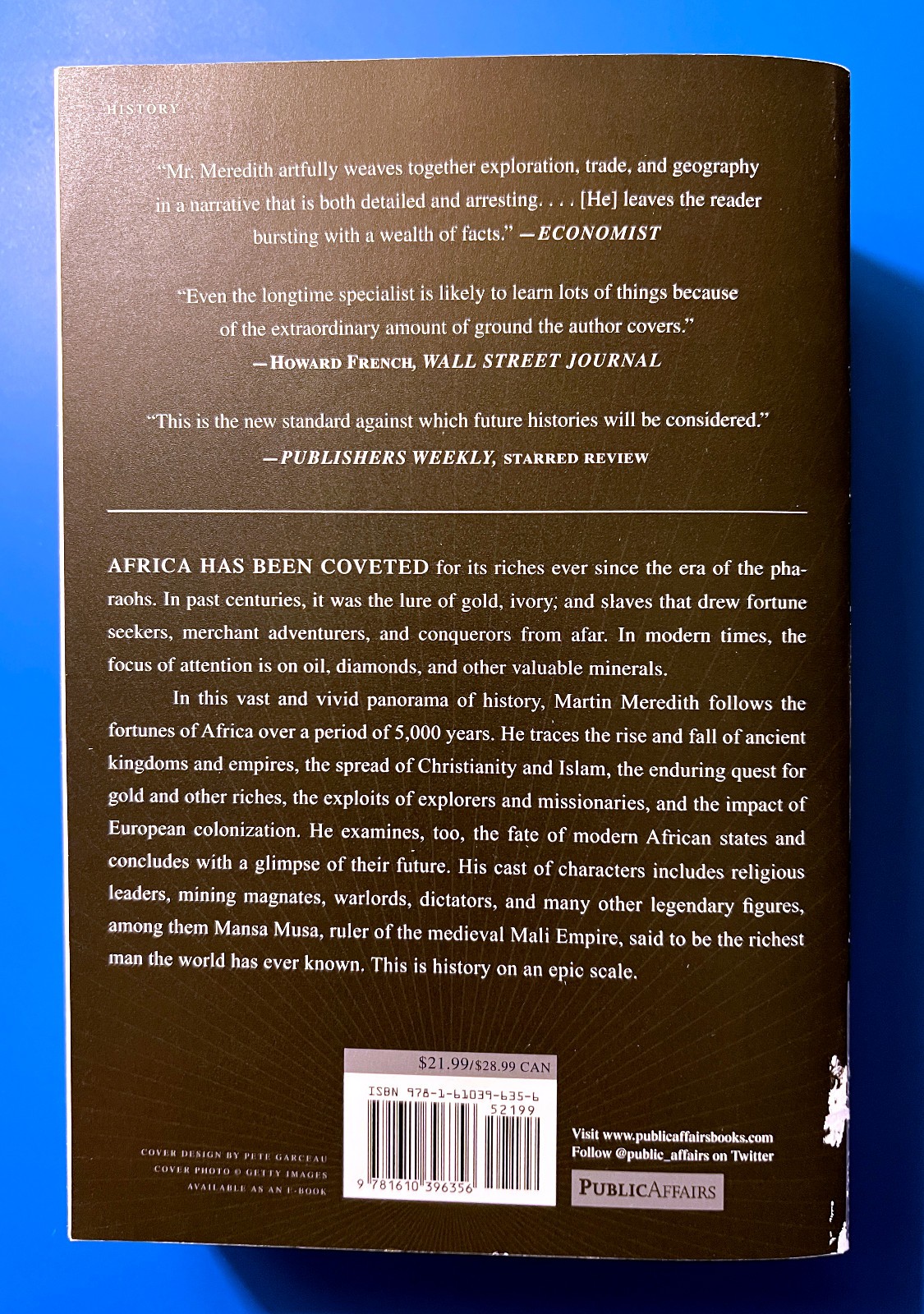 The Fortunes of Africa—Meredith Martin, paperback—VG, some cover wear