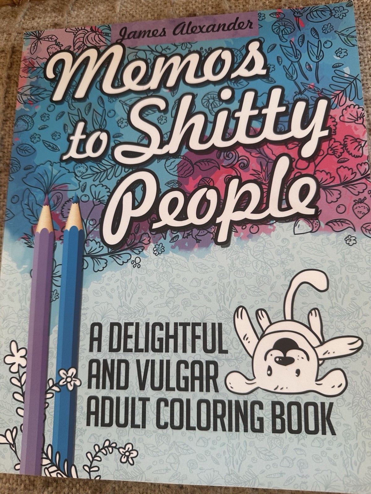 Memos to Shitty People: Vulgar Adult Coloring Book James Alexander 2016 PB