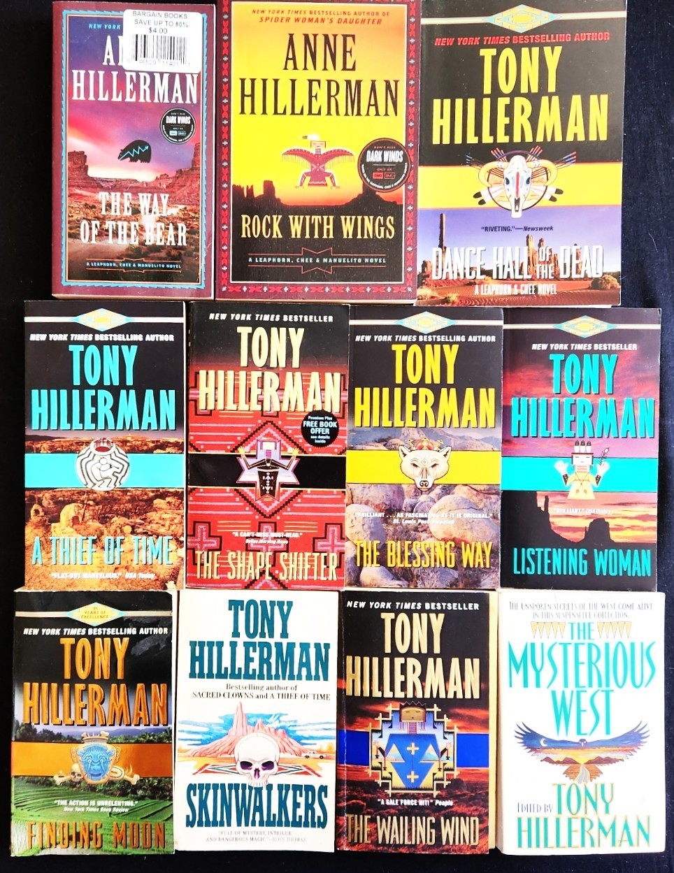 Tony / Anne Hillerman~Lot 11 Native American Mystery PB~Leaphorn & Chee Series