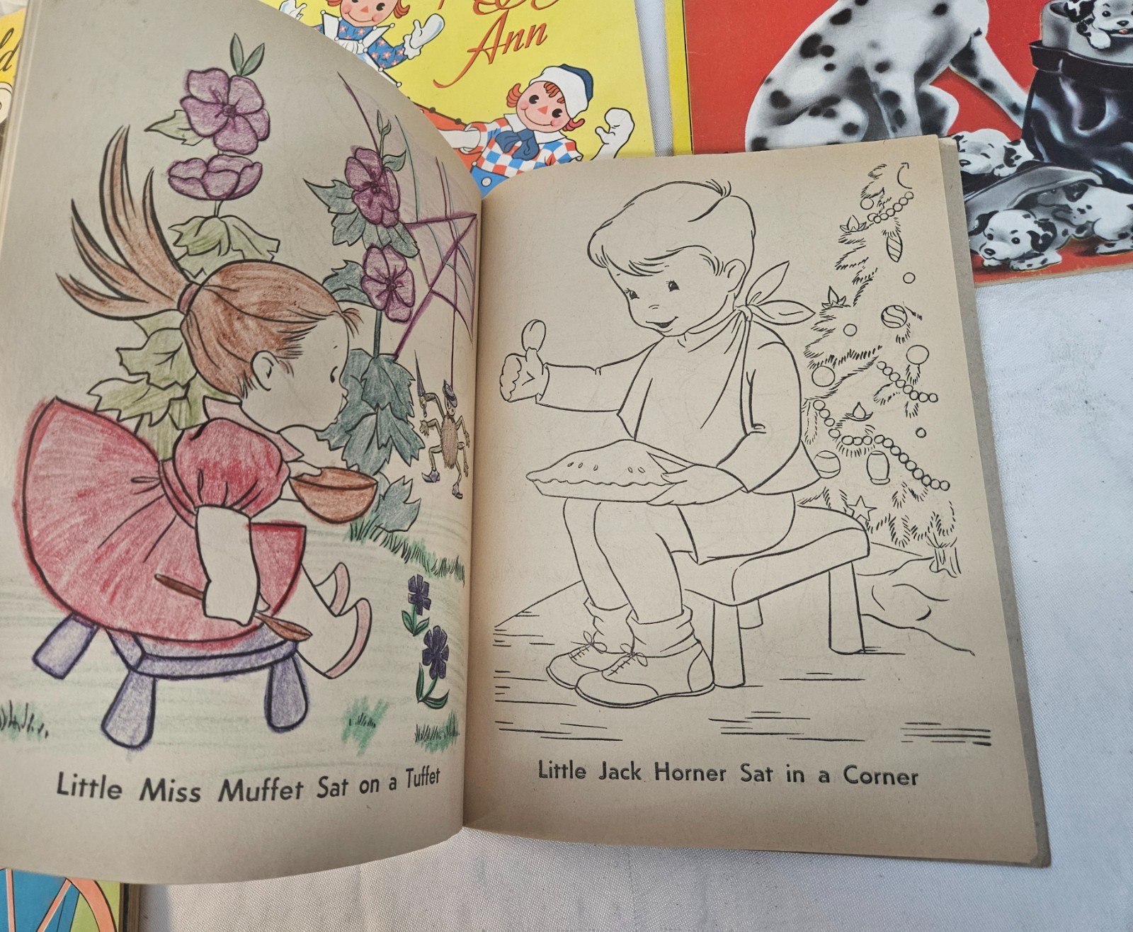 Lot of 10 Vintage USED Children’s Coloring Books 1950’s-60s Era in Nice Shape