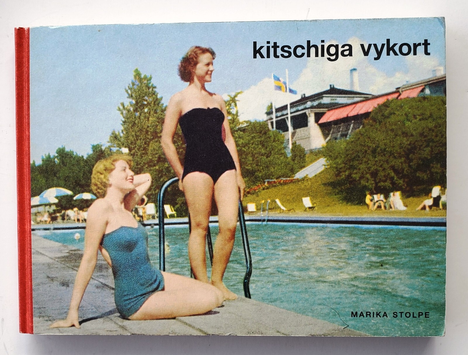 Rare Swedish Book Midcentury Kitsch Color Photo Postcards of 1960’s Scandinavia
