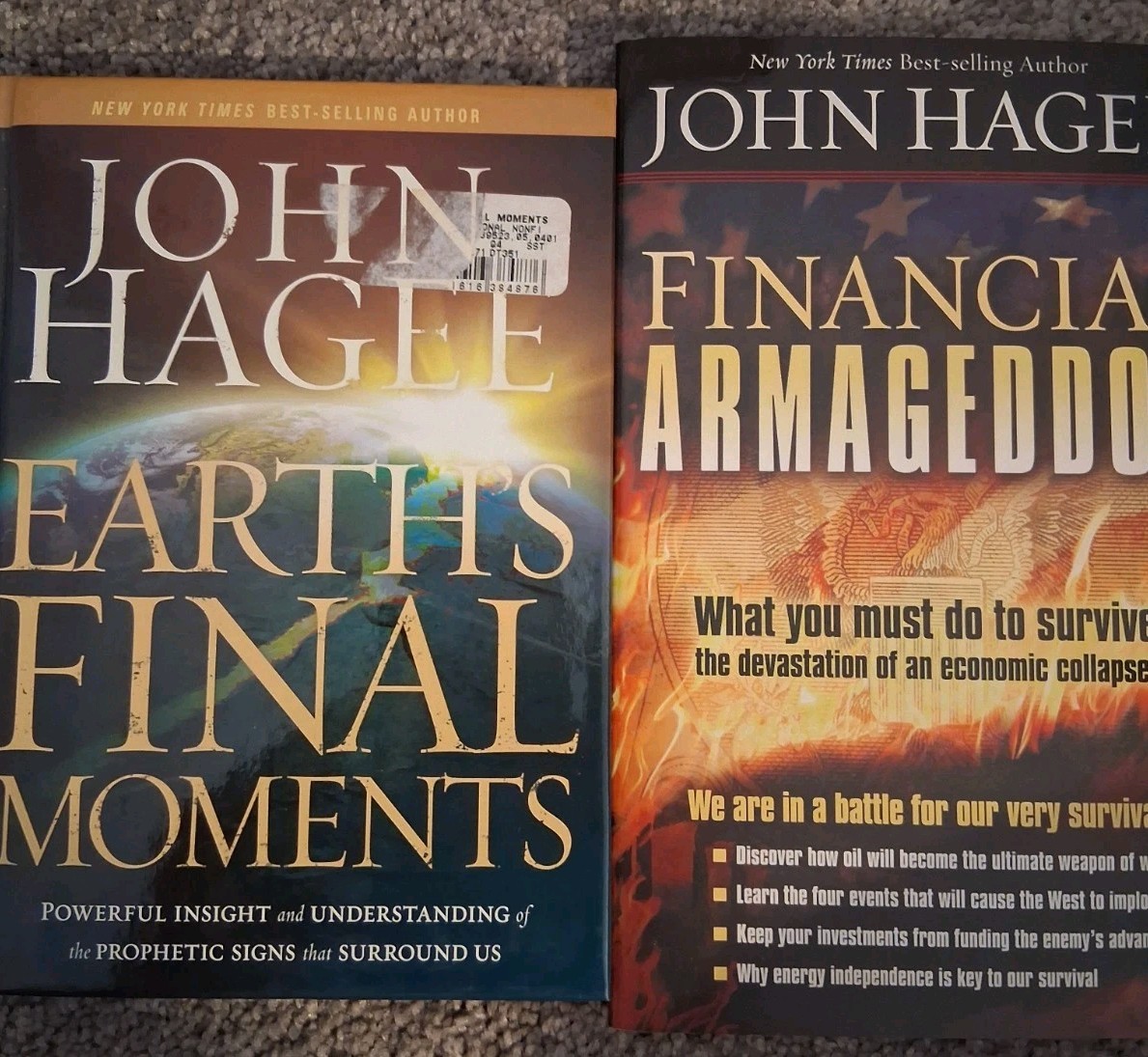 Lot of 9 Conspiracy Theory Books – John Hagee, Peck, Howell