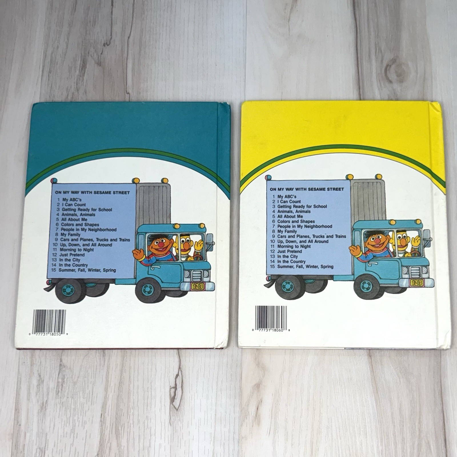 VTG Lot 6 On My Way With Sesame Street Children’s Hardcover BOOKS Volumes 1-6