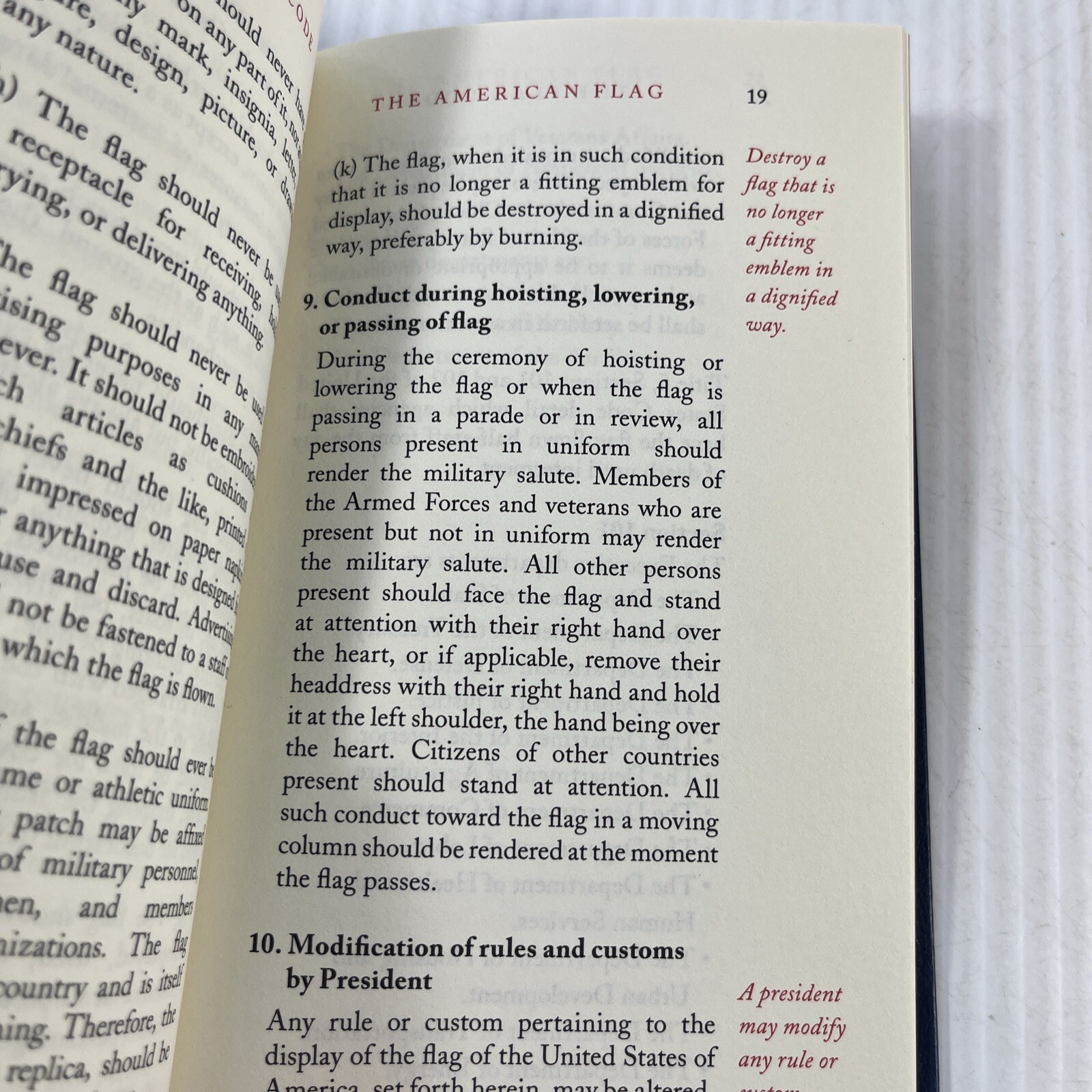 Washington’s Rules of Civility and The American Flag History and Etiquette Lot