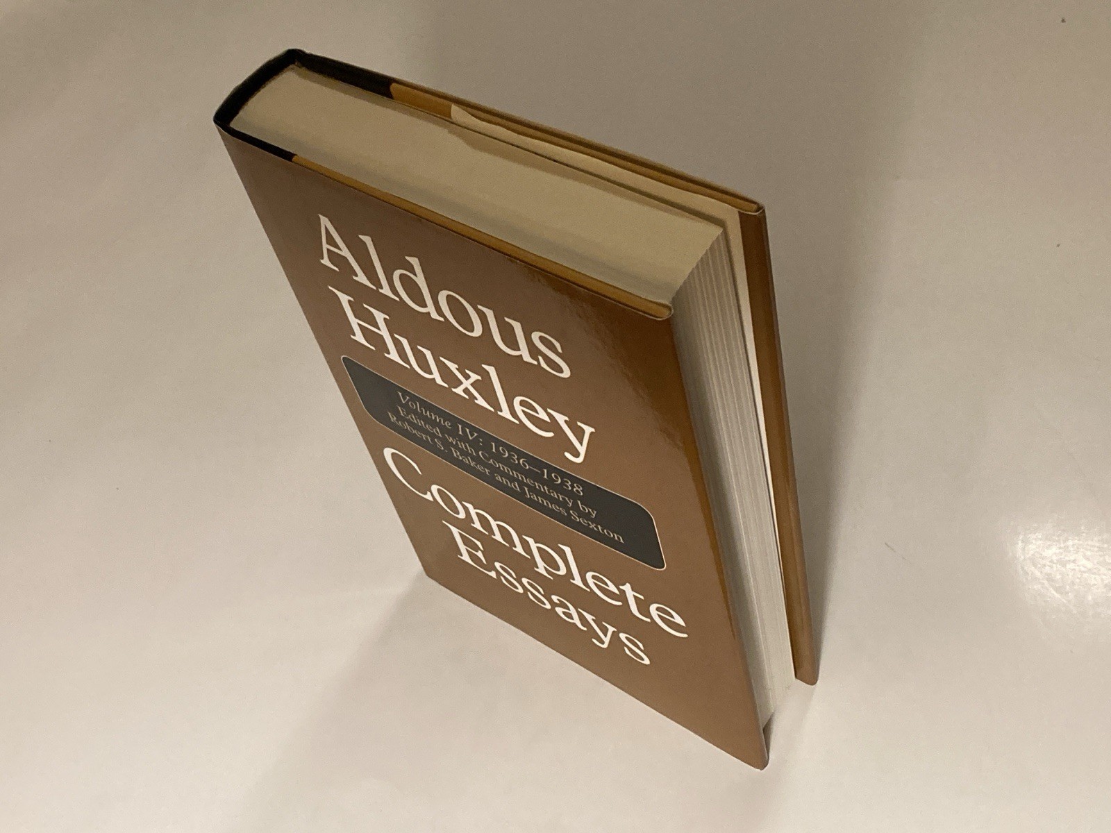 Complete Essays: Aldous Huxley, 1936-1938, Volume IV; 2001 Hardcover, NF / NF