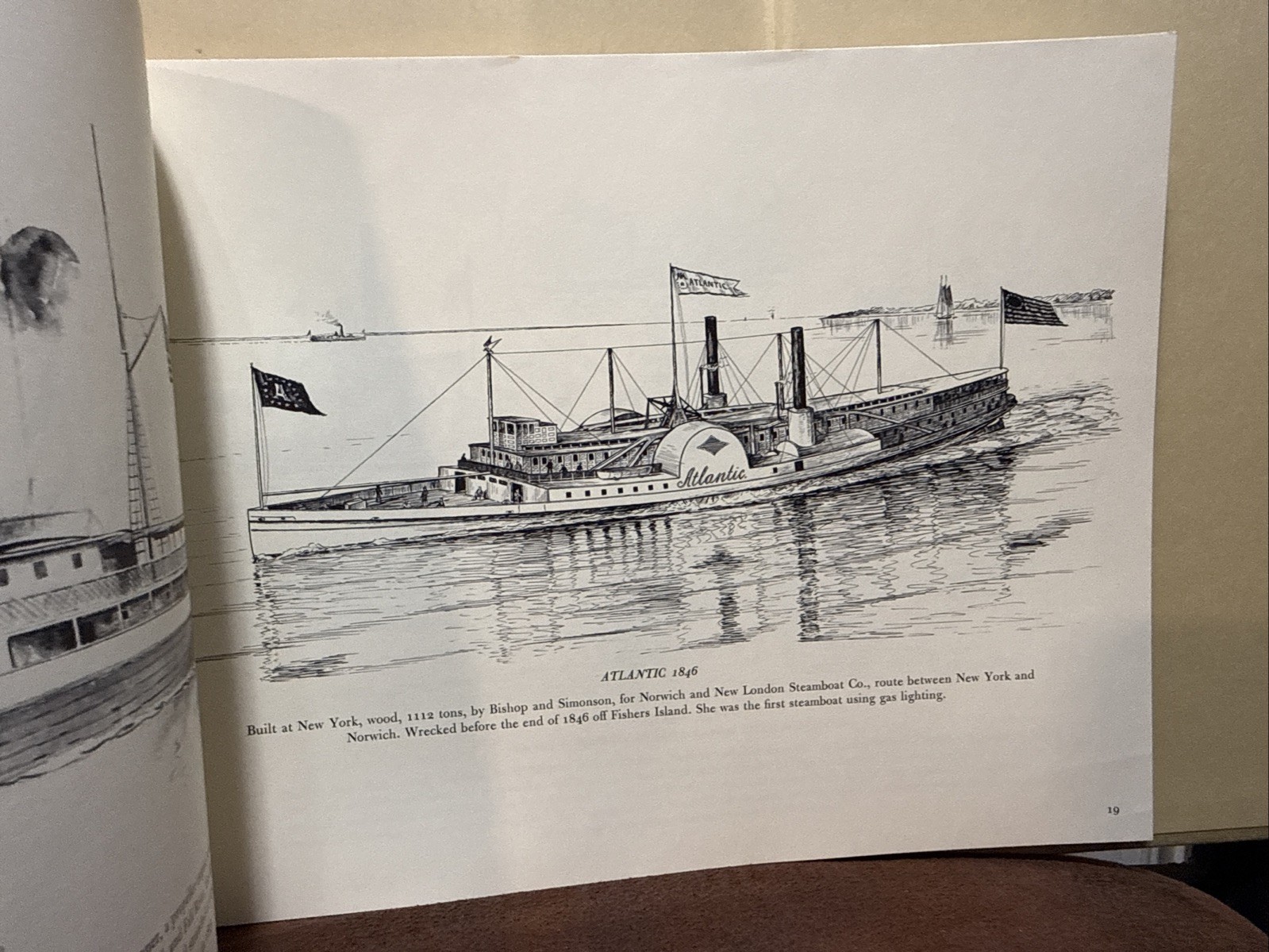 Long Island Sound And Narragansett Bay Steam Vessels – Drawings By Samuel Ward