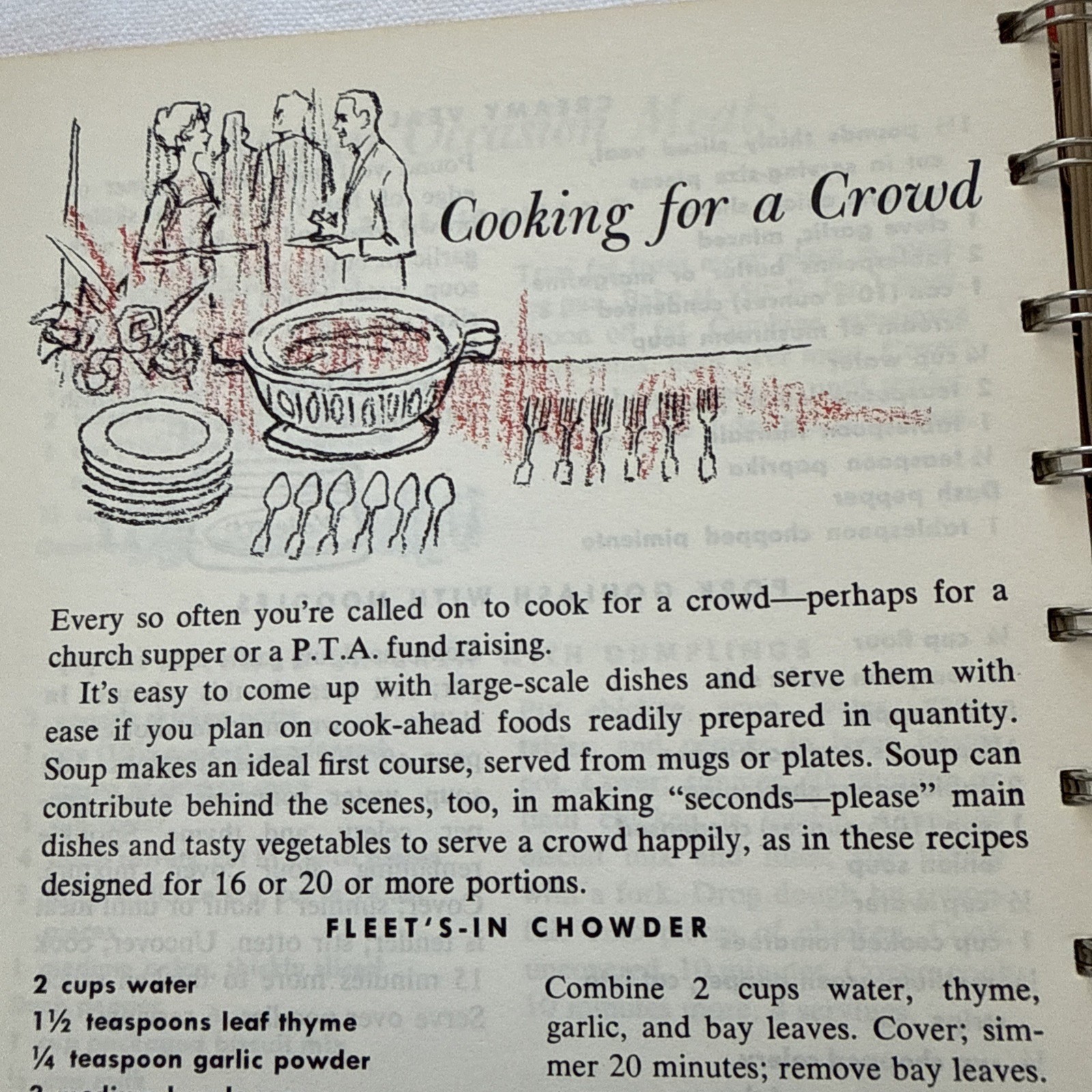 Vintage 1972 A Campbell Cookbook Cooking With Soup Spiral Bound Hardcover