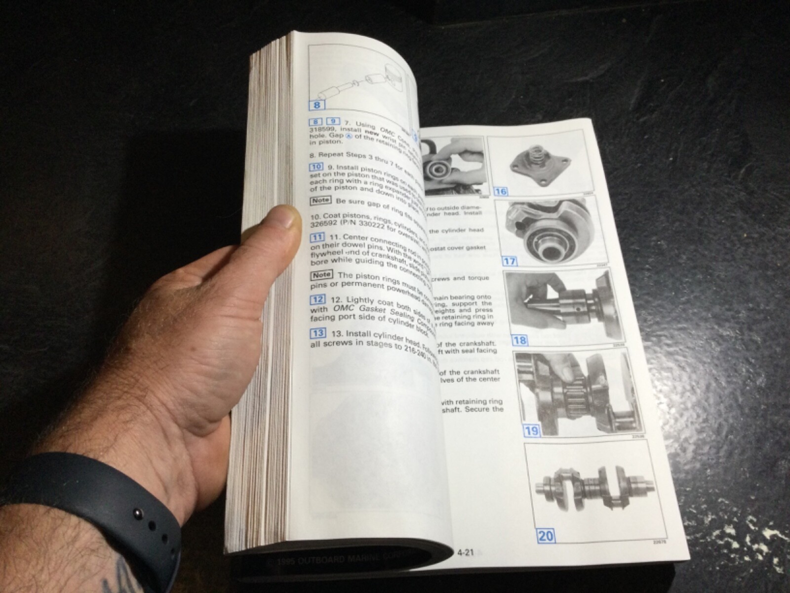 1996 Johnson & Evinrude 40 Thru 55 HP 2 Cylinder Outboard Service Manual #507124