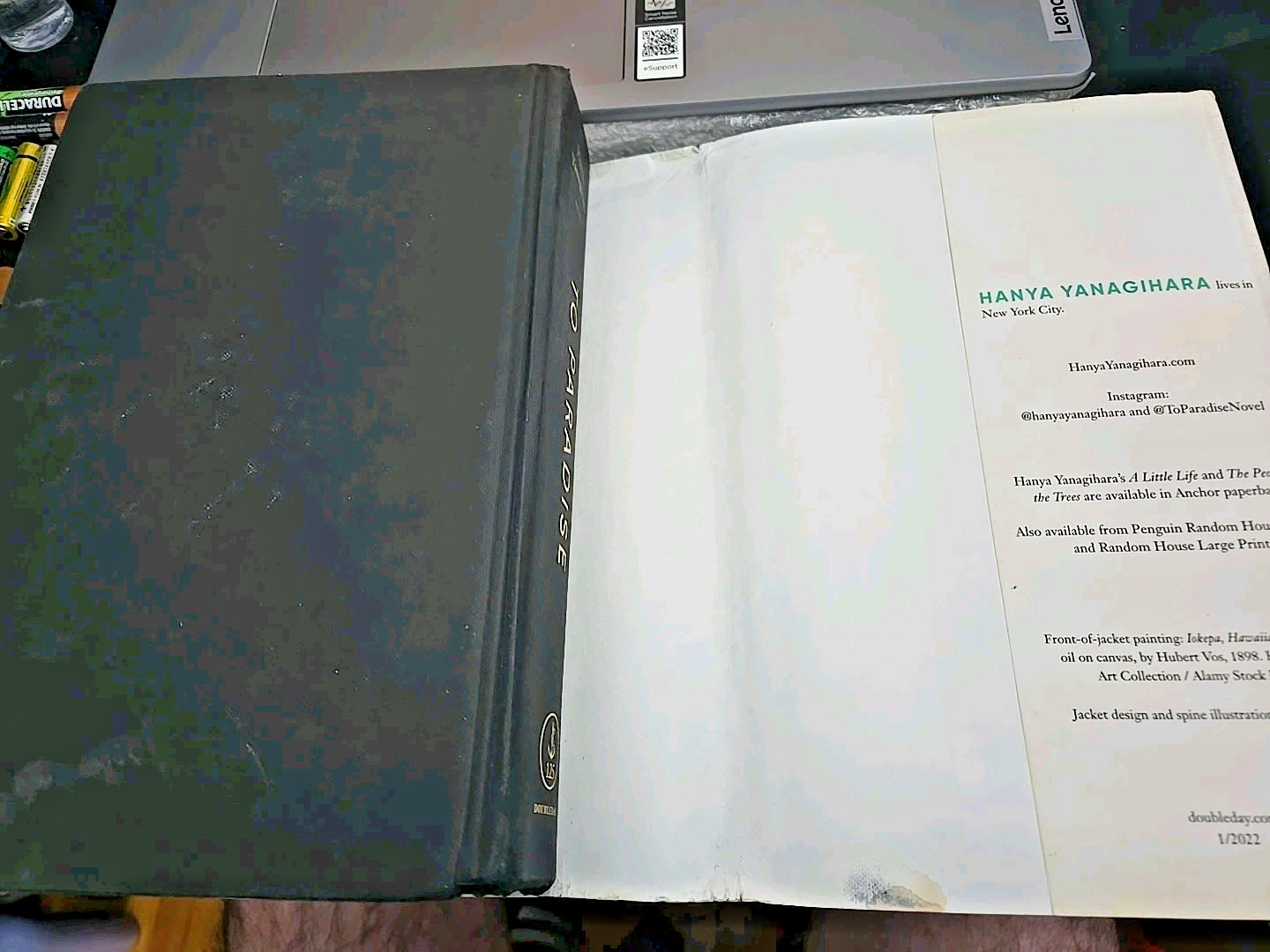Hanya Yanagihara – To Paradise – Signed Stated 1st Edition/1st Pinting, full lin