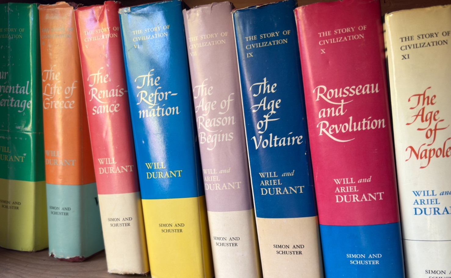 The Story of Civilization Will Durant Hardcover Book Series – YOU CHOOSE – VTG