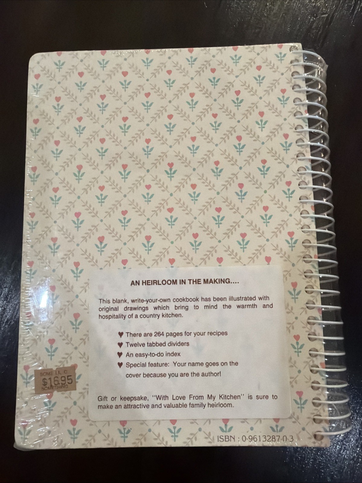 With Love from My Kitchen – Country Recipe Keeper Spiral Bound SEALED Brand New
