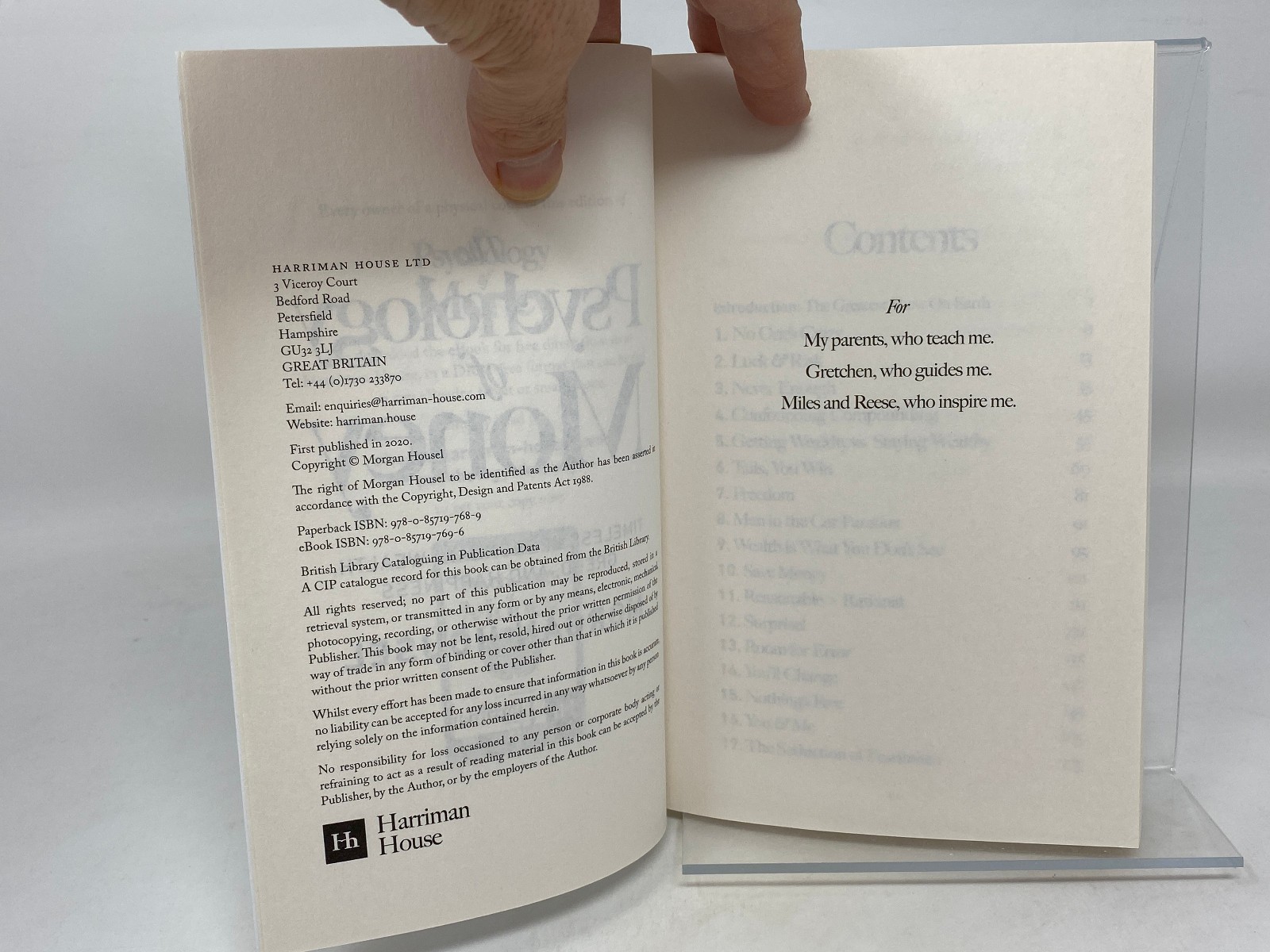Psychology of Money : Timeless Lessons on Wealth, Greed, and Happiness