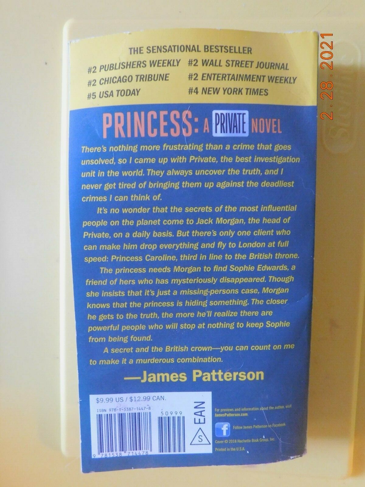 Private Ser.: Princess : A Private Novel by Rees Jones and James Patterson (2018