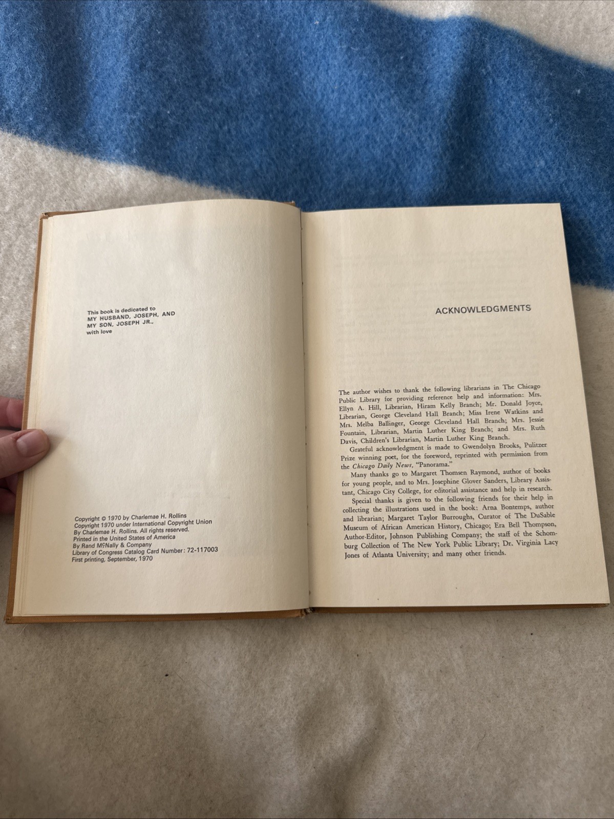 Black Troubadour Langston Hughes Charlemae Hill Rollins 1970 1st HC Ex-Library