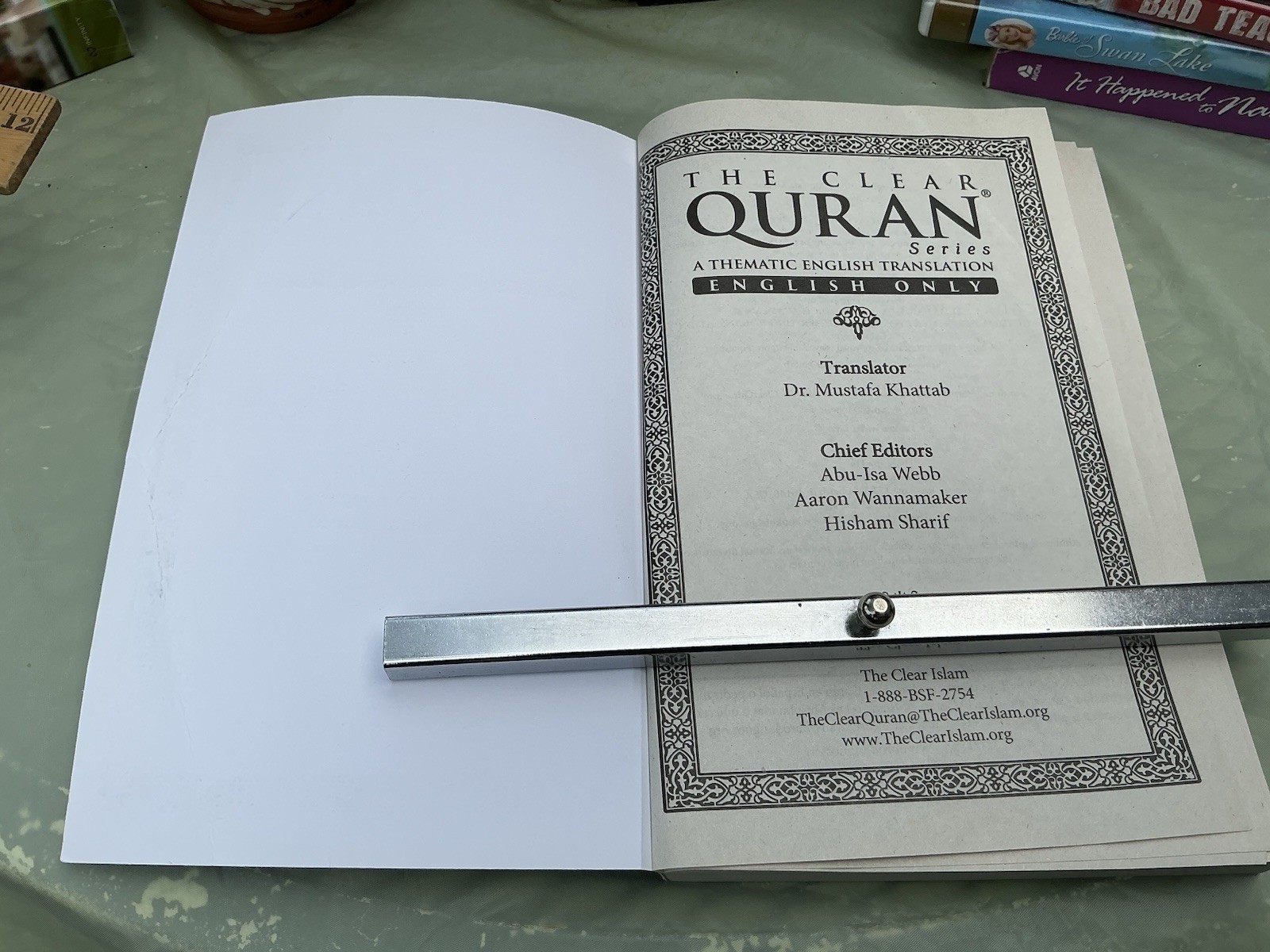 The Clear Quran Series English Only By Dr. Mustafa Khattab Paperback Like New