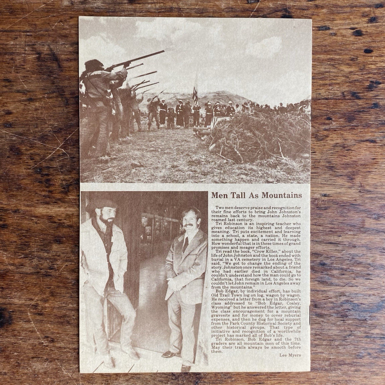 The Reburial Of A Mountain Man June 8, 1974 Jeremiah Johnston