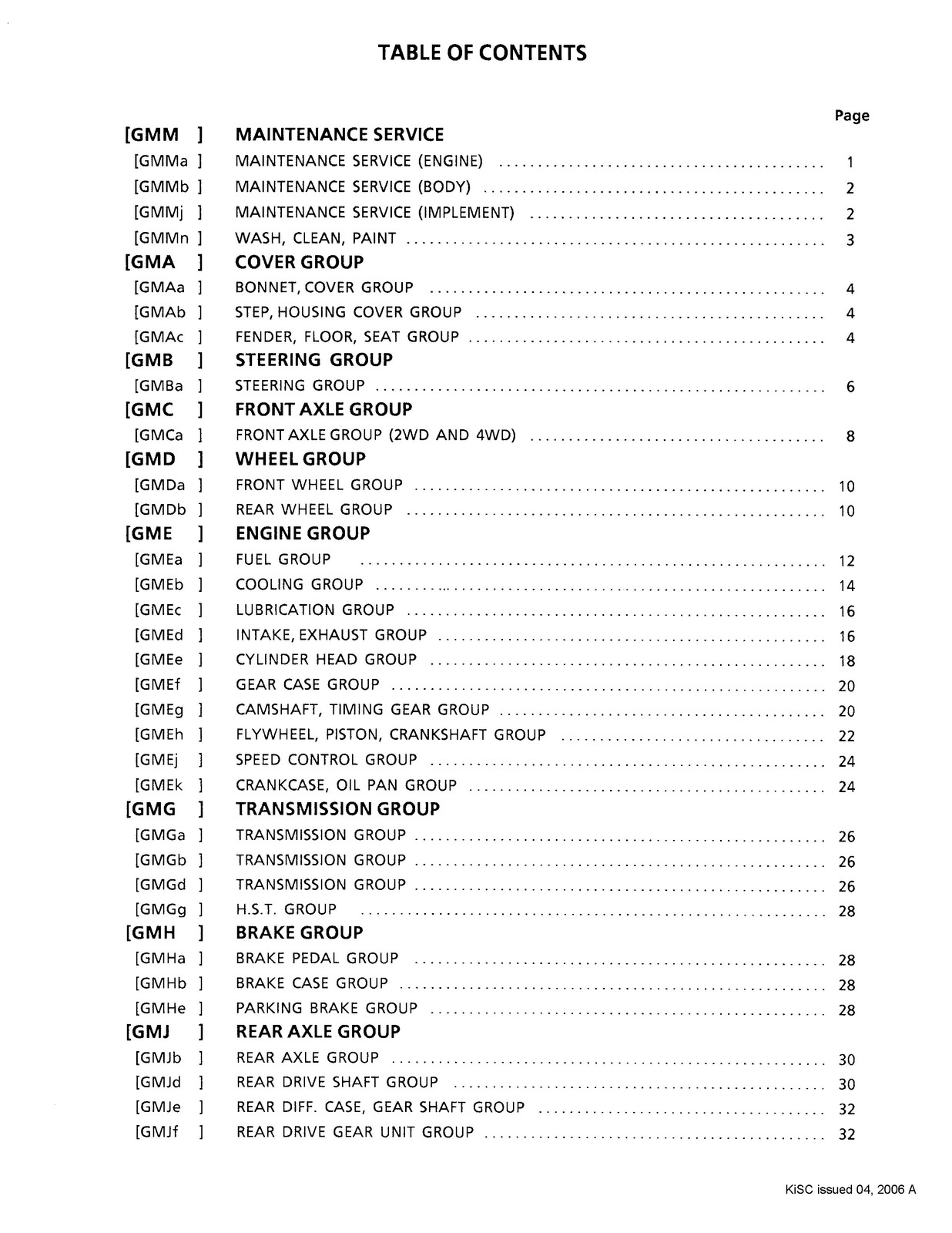 KUBOTA F1900 F1900E Flat-Rate Schedule Manual 2006 – WIRE BOUND – TOUGH COVERS