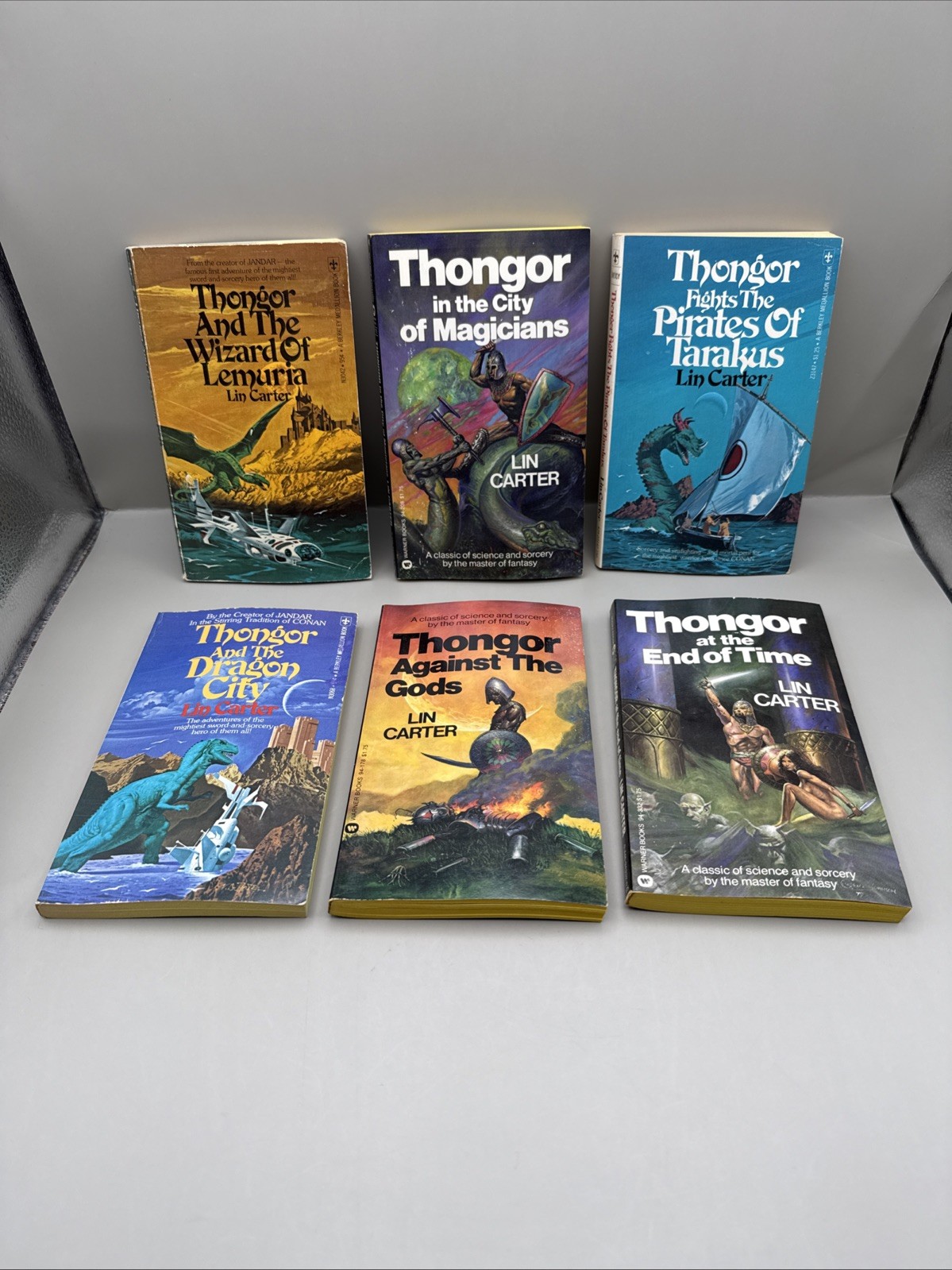 Lin Carter Thongor 1970’s Paperbacks Berkley And Warner Vintage Sci Fi – Lot 6