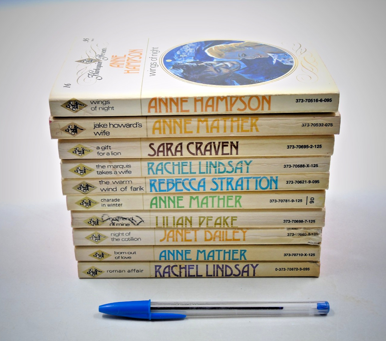 Lot Of 10 Vintage Harlequin Romance Paperback Books, See Description For Details