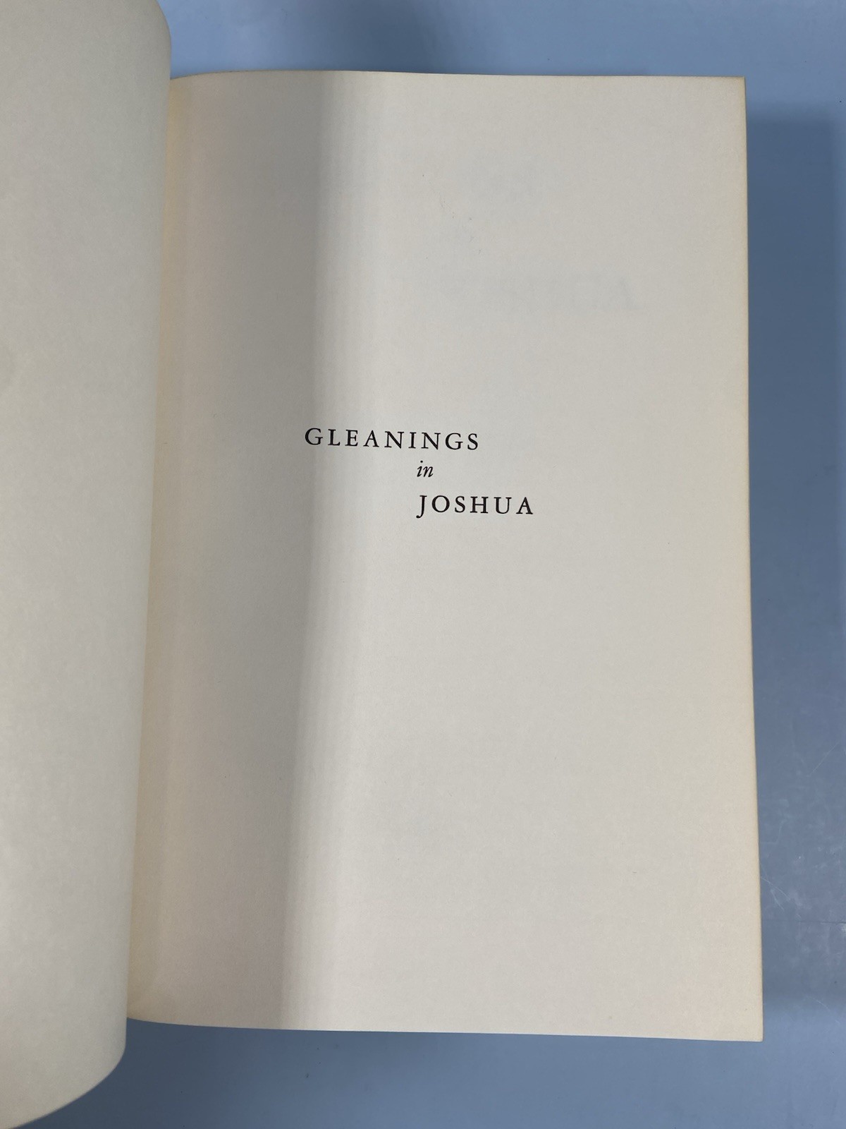 Vintage Gleanings In Joshua Arthur W Pink Moody Press 1965 Hardcover Christian