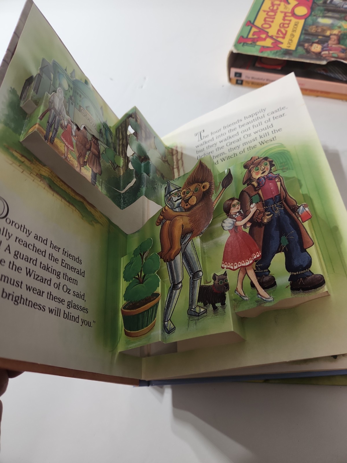 The Wonderful Wizard Of Oz Set 4 Pop Up Books Treasury Collection 1991 Box Set