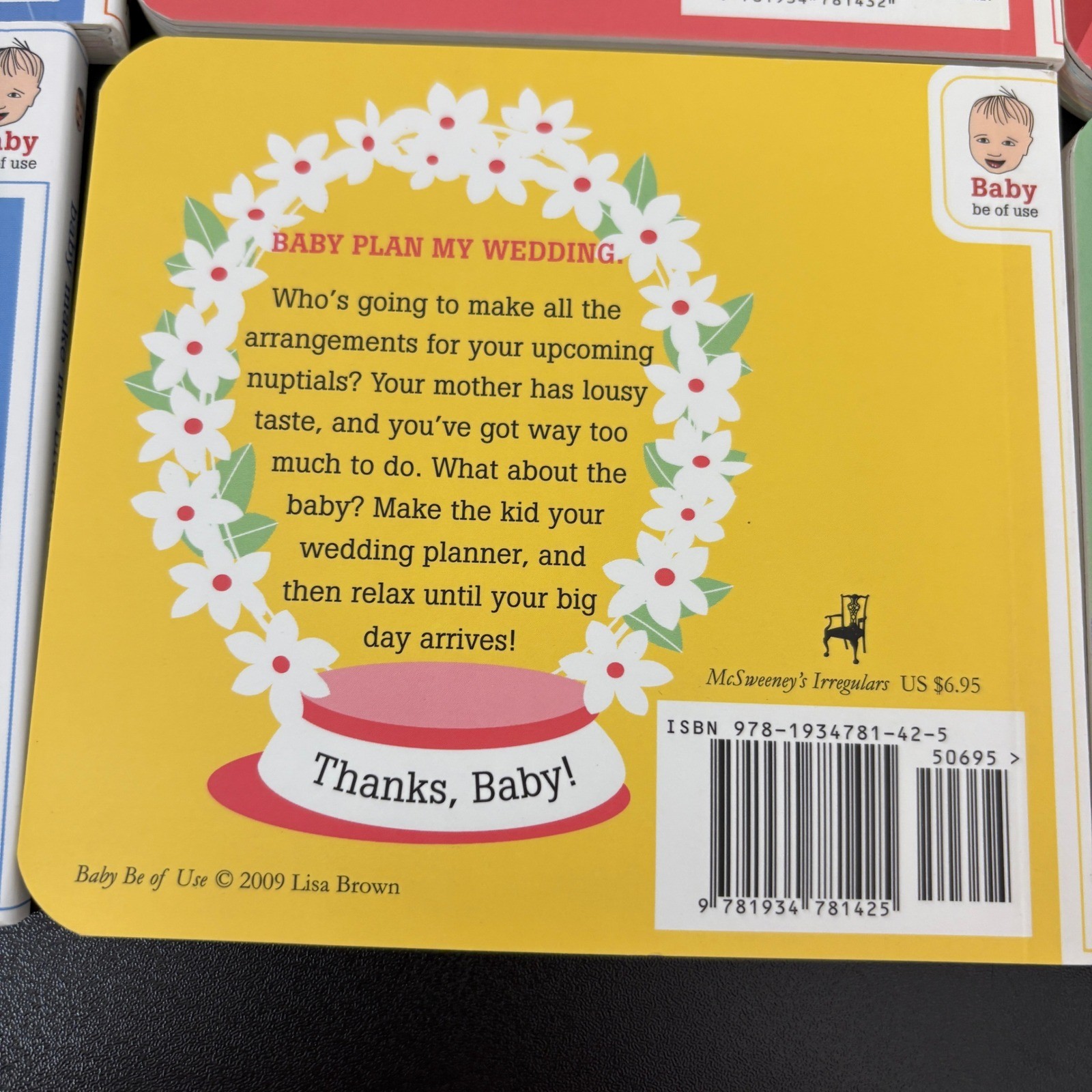 McSweeney’s Baby Be of Use Board Book Set Lisa Brown 6 Books Multicolor Humor