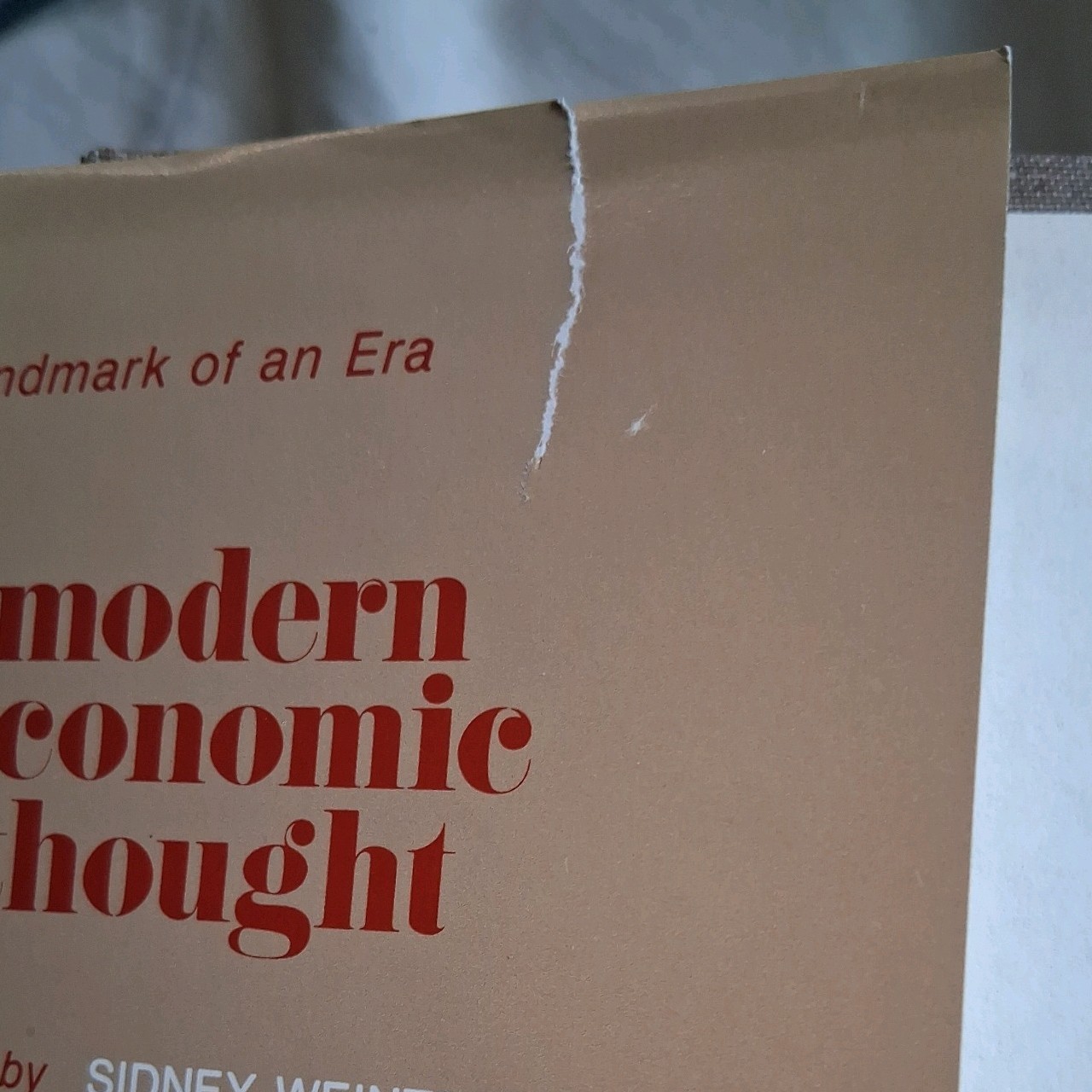 Modern Economic Thought Sidney Weintraub Hardcover/DJ 1977 Univ. of Pennsylvania