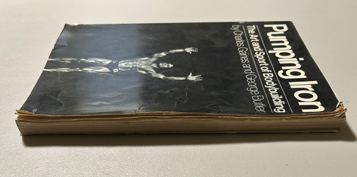 Vintage Pumping Iron Book by Charles Gaines, G. Butler & Schwarzenegger VHS Tape