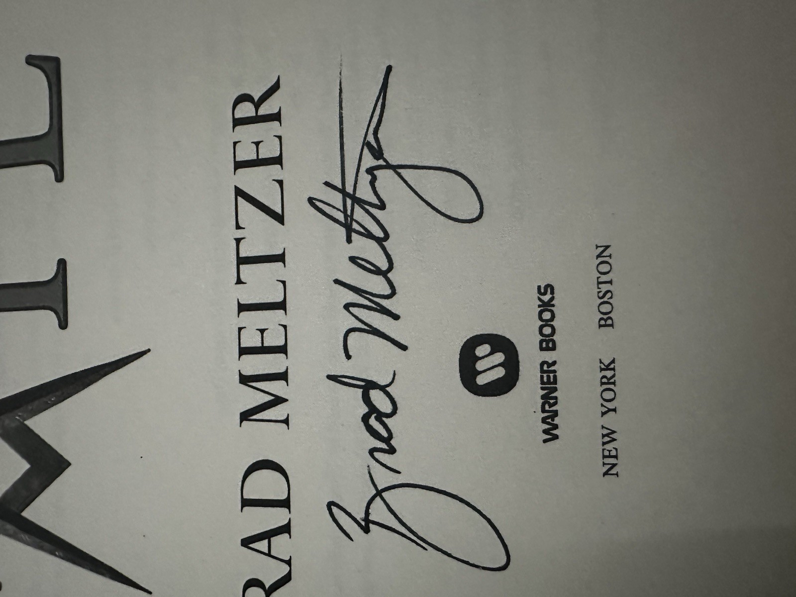The Book of Fate-brad Meltzer Signed Book-hardcover