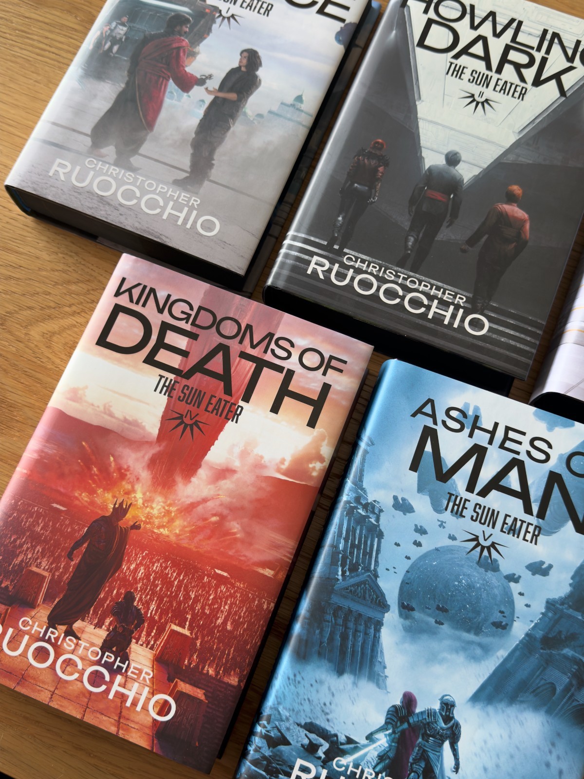 The Sun Eater Series SIGNED by Christopher Ruocchio Broken Binding Hardcovers
