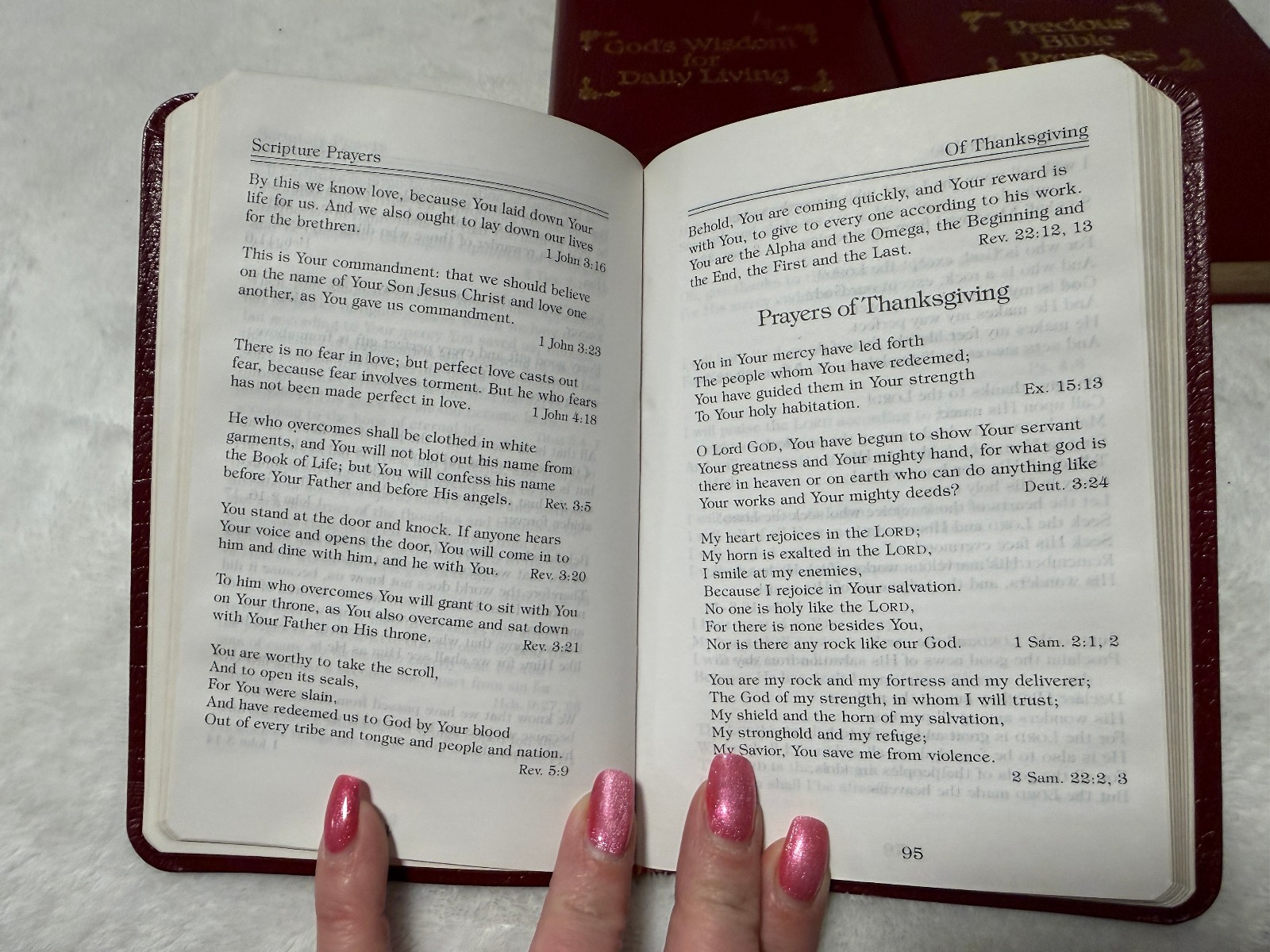 GOD’S WISDOM FOR DAILY LIVING 3 BOOK BOX SET BONDED LEATHER GILDED GOLD EDGES