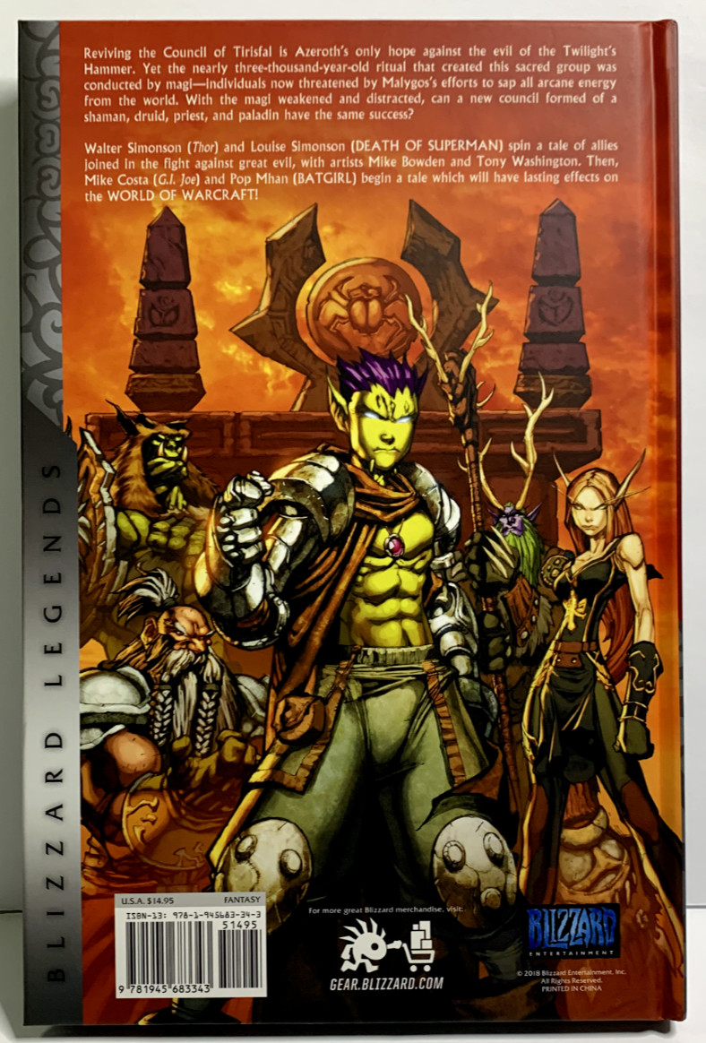 WORLD OF WARCRAFT. Book Four. Simonson. Costa. Mhan. 2018. 10.5 in. x 7 in.