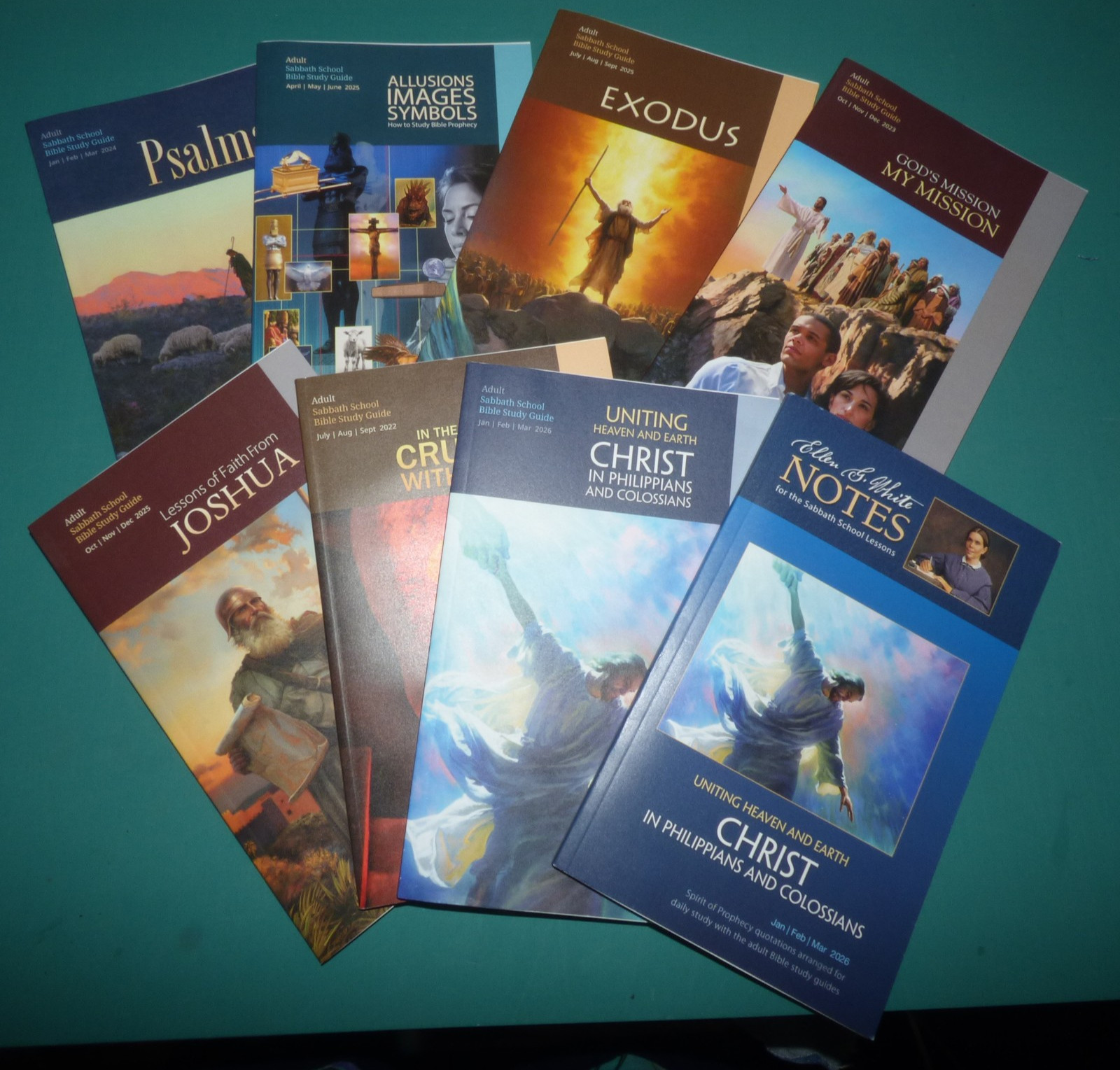 7 + BONUS Adult Sabbath School Bible Study Guides SDA regular edition 2022-2026