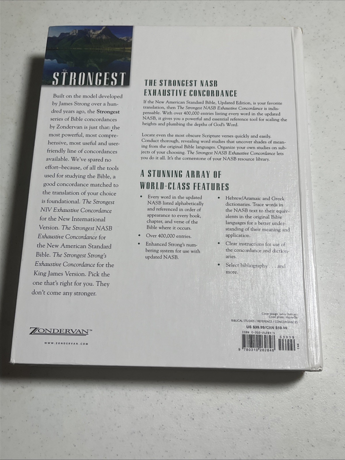 Strongest NASB Exhaustive Concordance by Zondervan Staff and James Strong (2004,