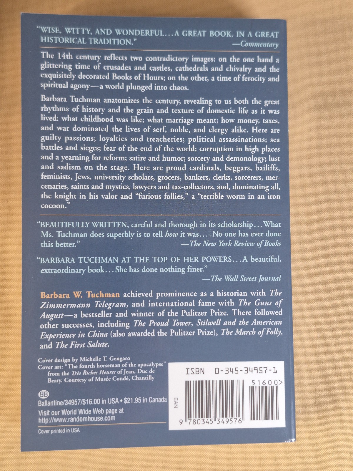 7 Books – NO CREASES – Barbara Tuchman – History – Ballantine Trade Paperbacks