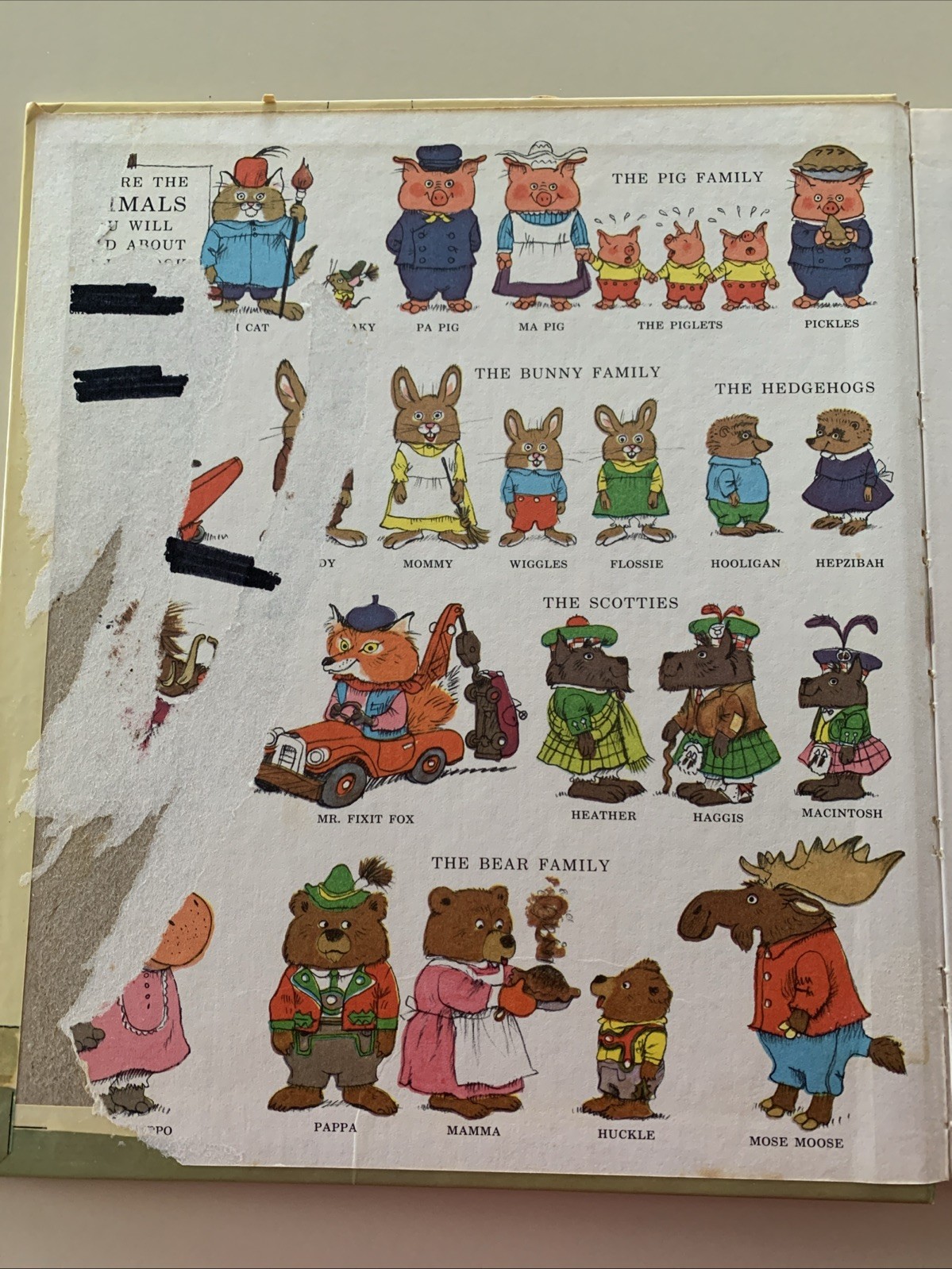 1966 Richard Scarry’s Storybook Dictionary HC Golden Book ~ Oversized 12×10.5in
