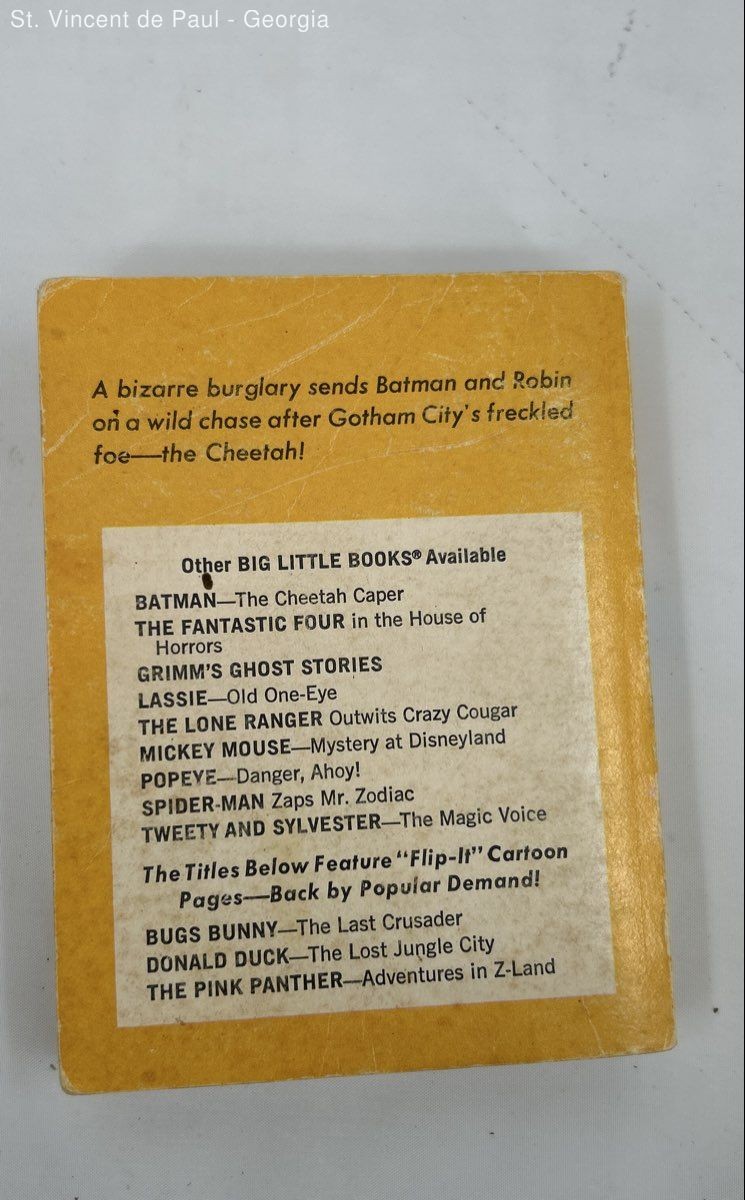 VTG 1960-1970s Whitman Big Little Book Spider-Man Batman Mickey Mouse Fantastic4
