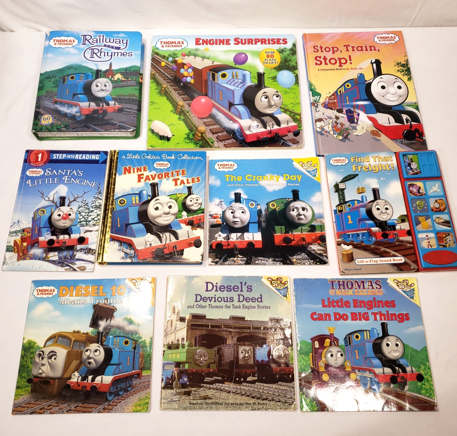 Thomas And Friends Kids Books Lot Of 10 Picture Books Trains Tank Engine Bundle