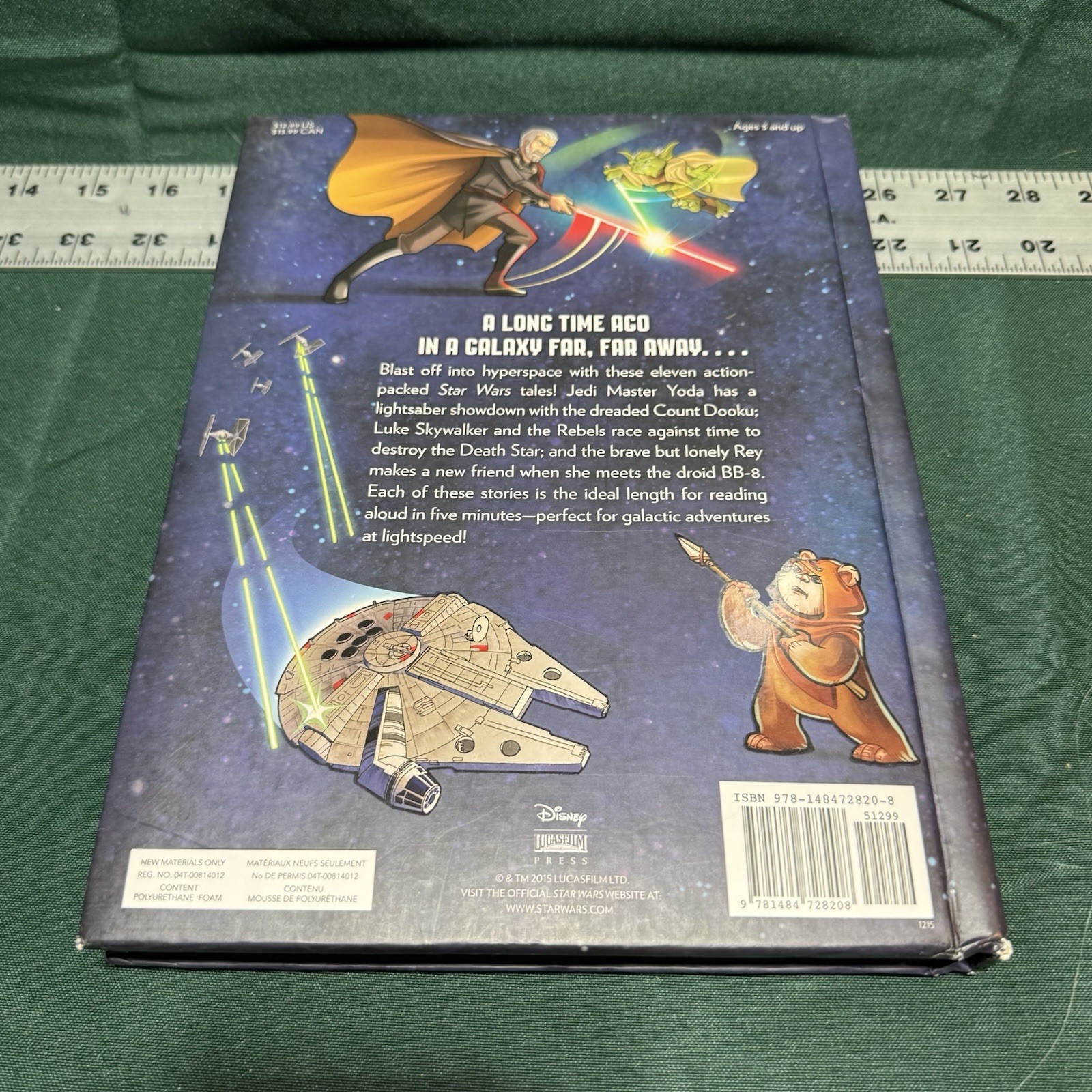 5-Minute Star Wars Stories Hardcover Book Disney NEW Illustrated 172 Pages