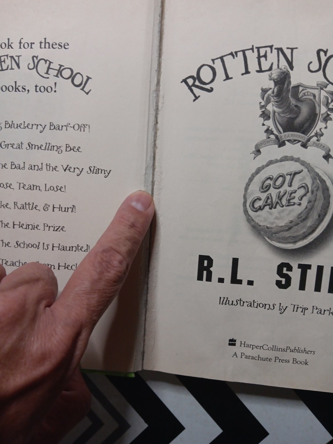 Lot Of 3 Rotten School Books RL Stine EX LIBRARY COPIES