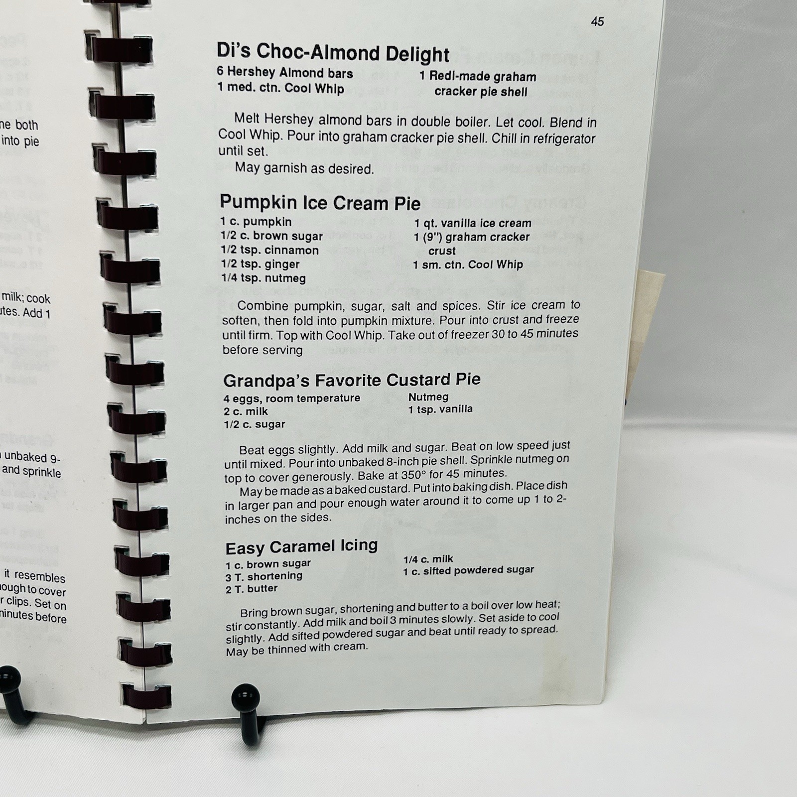 Hamilton’s Favorite Recipes Cookbook 1992 Branson MO Spiral Bound 101 Pages
