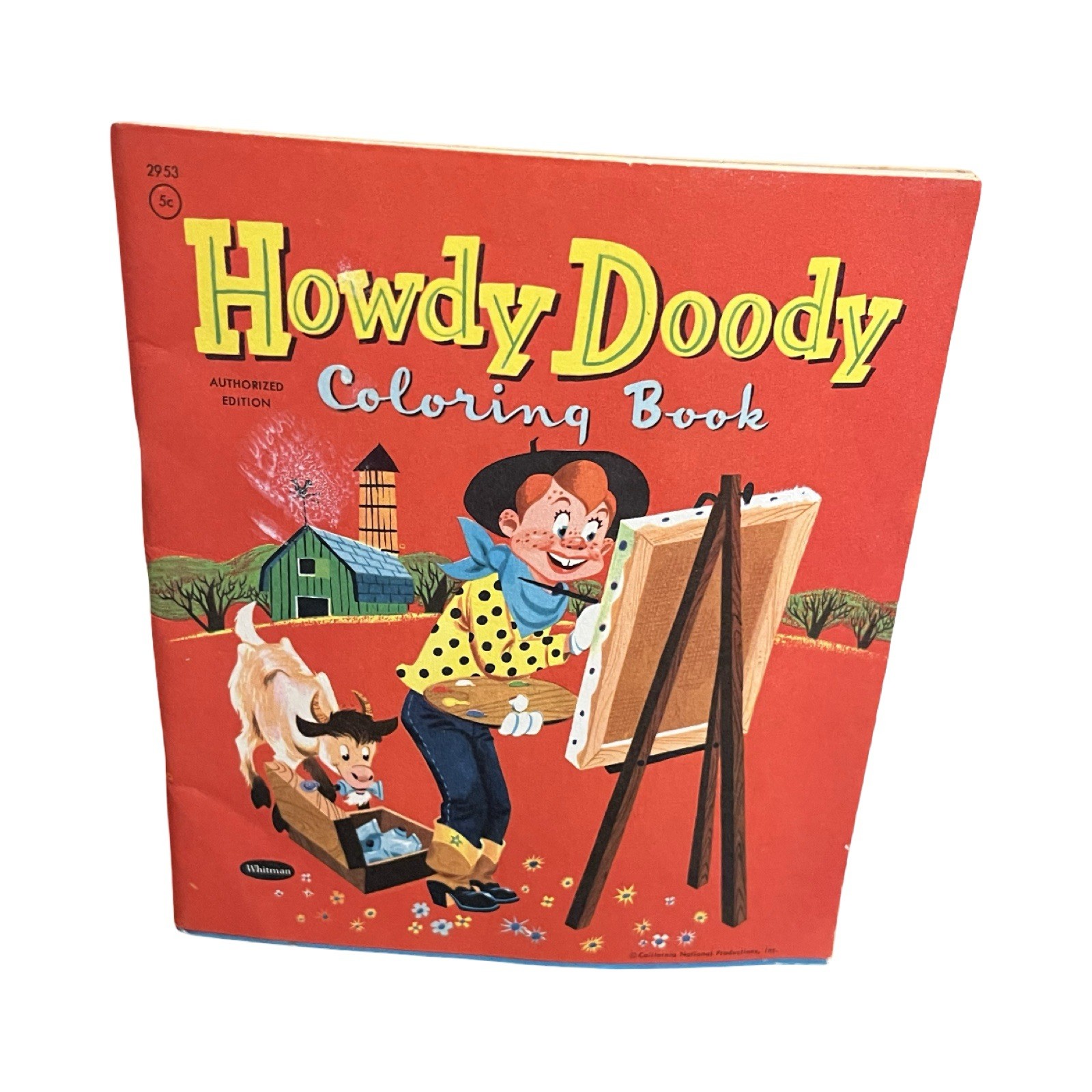 1957 Howdy Doody Coloring Book, Whitman Publishing Company, USA, Good Condition