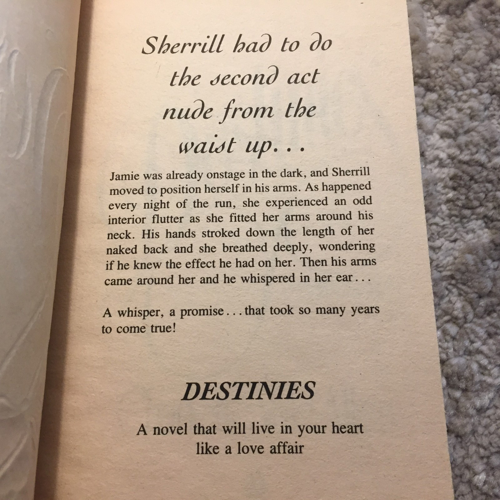 Destinies Charlotte Vale Allen 1982 Berkley Books Showbusiness Romance Book