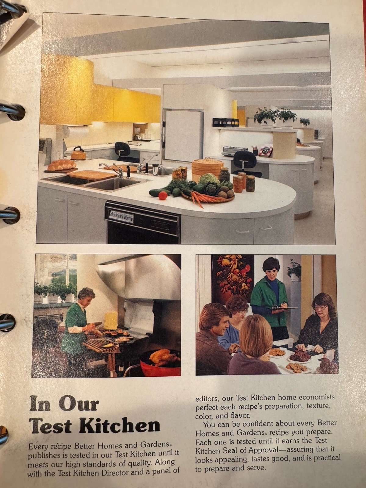Vintage Better Homes and Gardens „New Cook Book“ Red Plaid Five-Ring Binder 1981