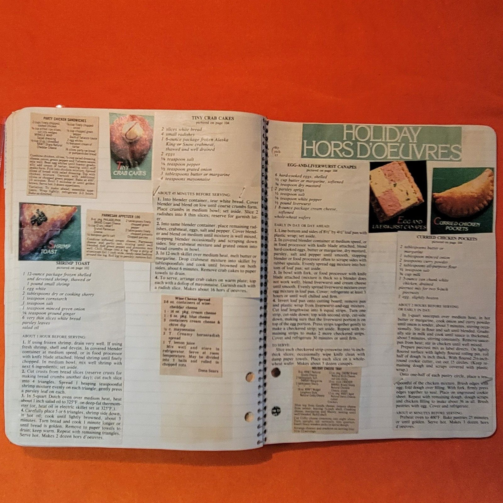 VTG My Recipes CookBook with Handwritten Recipes and Clippings approx 112 pages