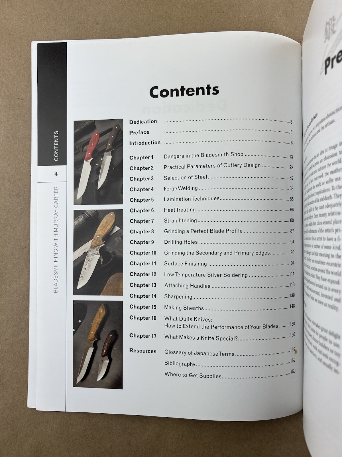 Bladesmithing: Modern Application of Traditional Techniques; Murray Carter, 2011