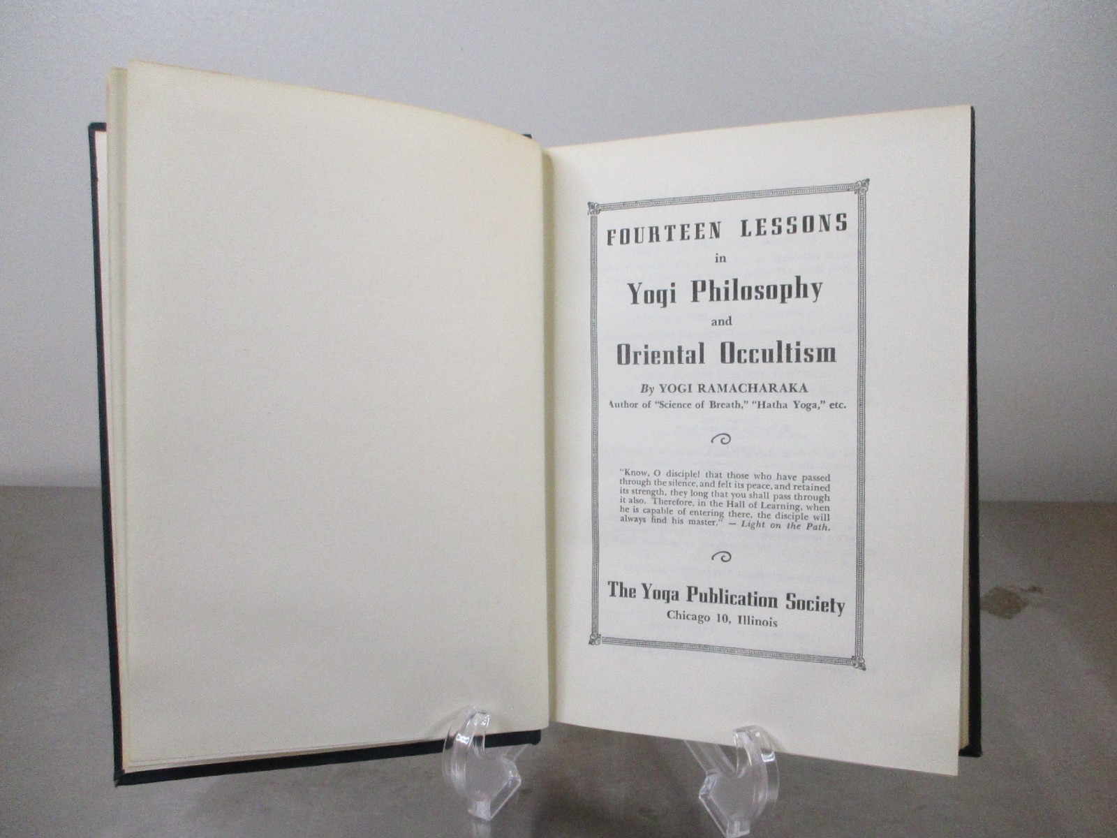 Fourteen Lessons in Yogi Philosophy by Yogi Ramacharaka